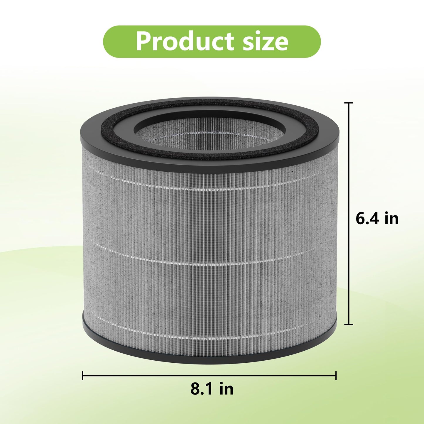 AC2224A Replacement Filter Compatible with Amazon Basics AC2224A Air Purifier, 3-in-1 Filtration System HEPA Filter with Activated Carbon, #2224RF 2Pack