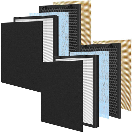 2 Packs 718 630 Replacement Filter Compatible with Okaysou (OKSOU) Apollo 630 S630 / Apollo 718 Air Cleaner Purifier with 5 Stages Filtration of Premium Filterand Activated Carbon Filters