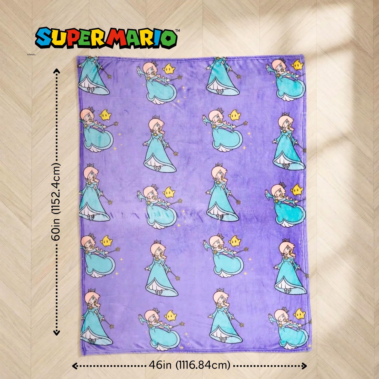 Super Mario Rosalina Gaming Kids Bedding Super Soft Plush Throw Blanket, 46 in x 60 in, (Officially Licensed Product)