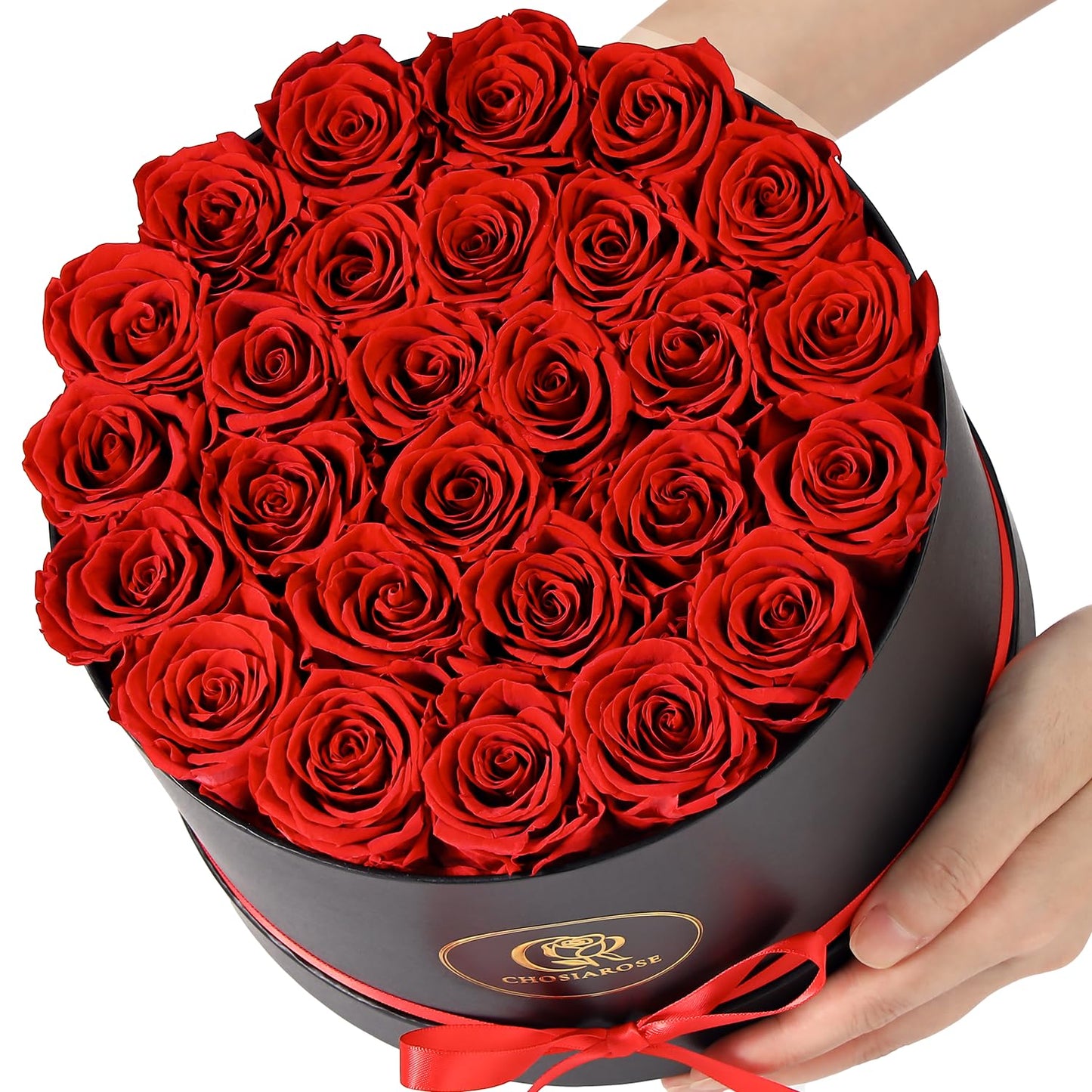 ChosiaRose Flowers Forever Preserved Roses - 27 Preserved Flowers for Delivery Women Birthday Gifts for Mom Grandma Forever Flower in a Box Rose Gift for Her Wife Anniversary Valentines Gift for Women