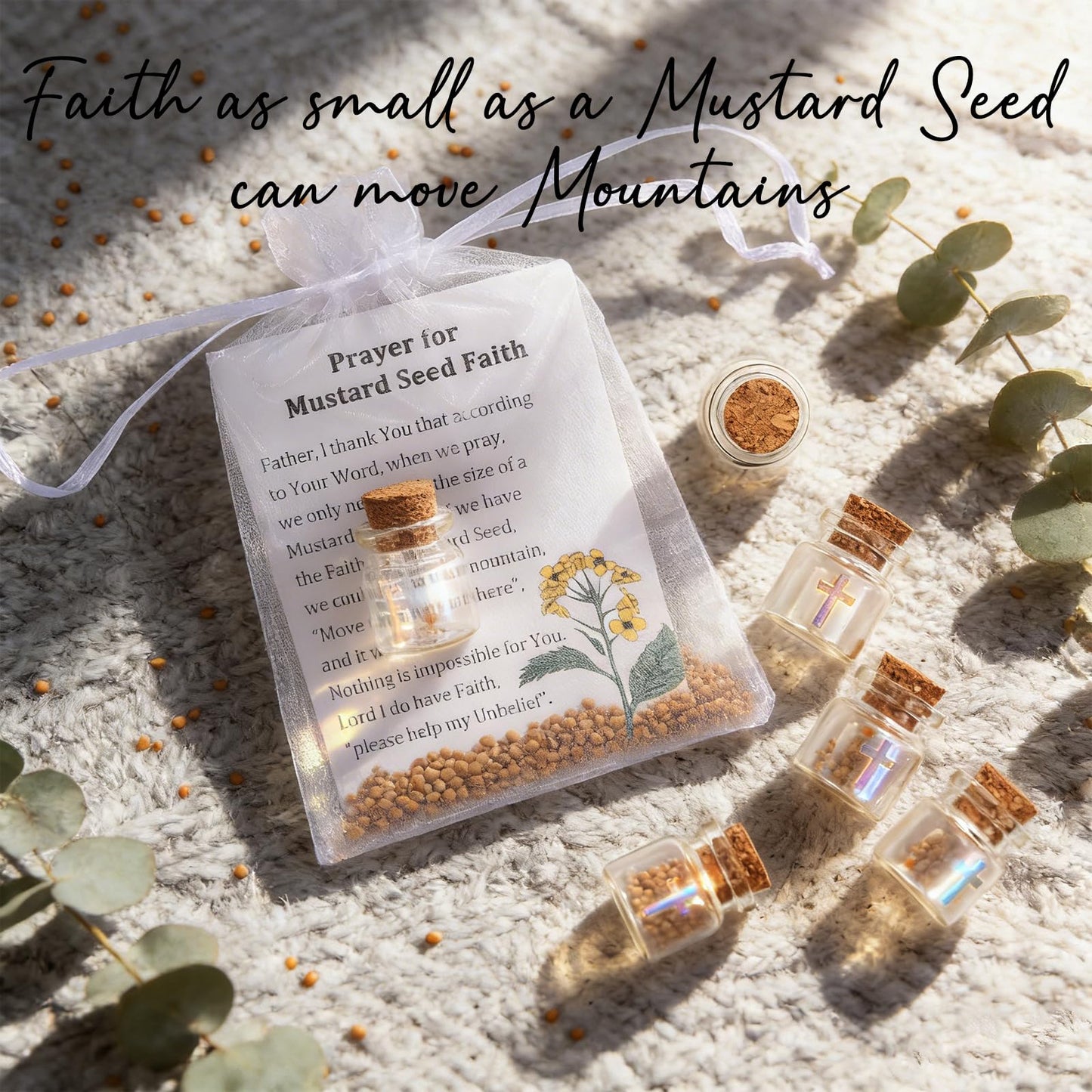 Bulk 30 Have a Little Faith Card Christian Gifts for Women, School Church Wedding Baptism Unique Christian Religious Inspirational Gifts for Women Men(Cross-30)