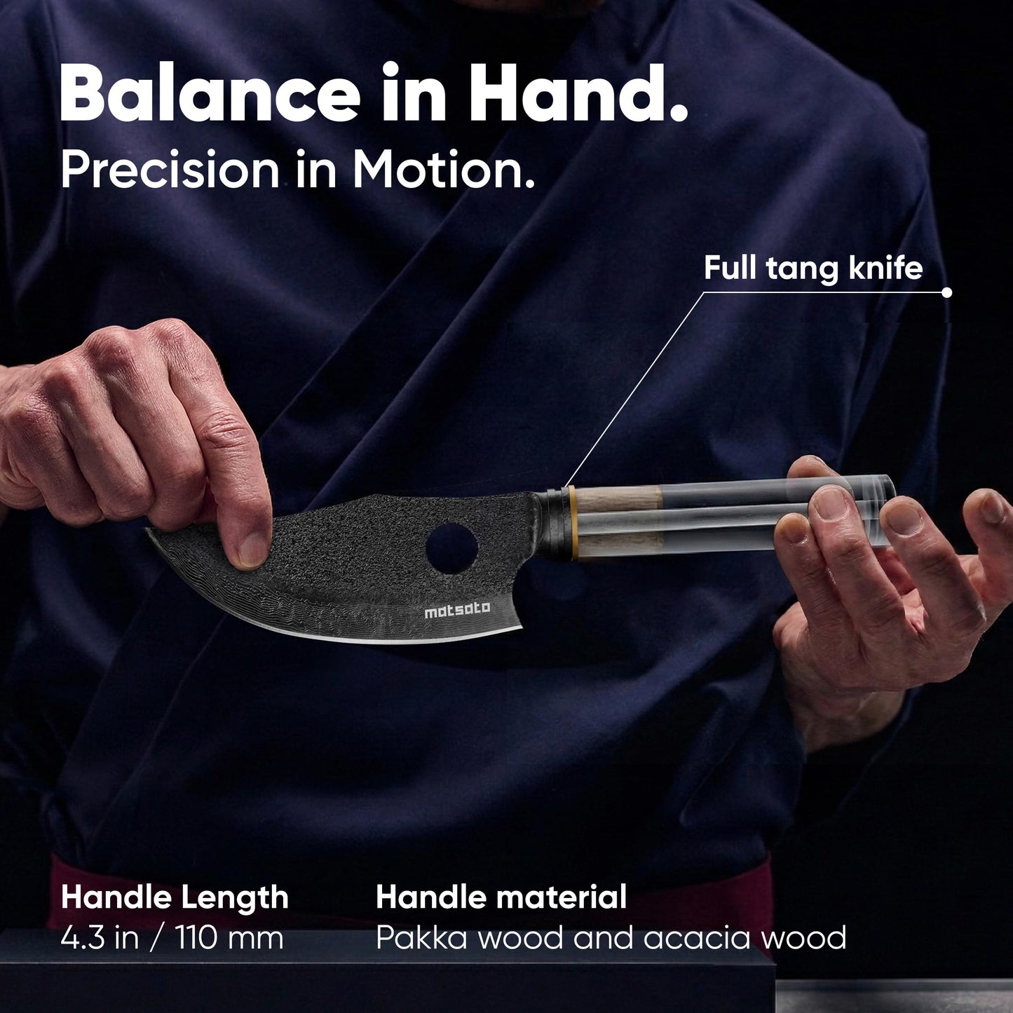 Matsato Osuren Chef Knife 6.3 Inch – Japanese Stainless Steel Kitchen Knife, Professional Chef’s Knife for Cooking, Meat Cutting Knife, Chopping Knife, Sharp Kitchen Knives for Cooking & Food Prep
