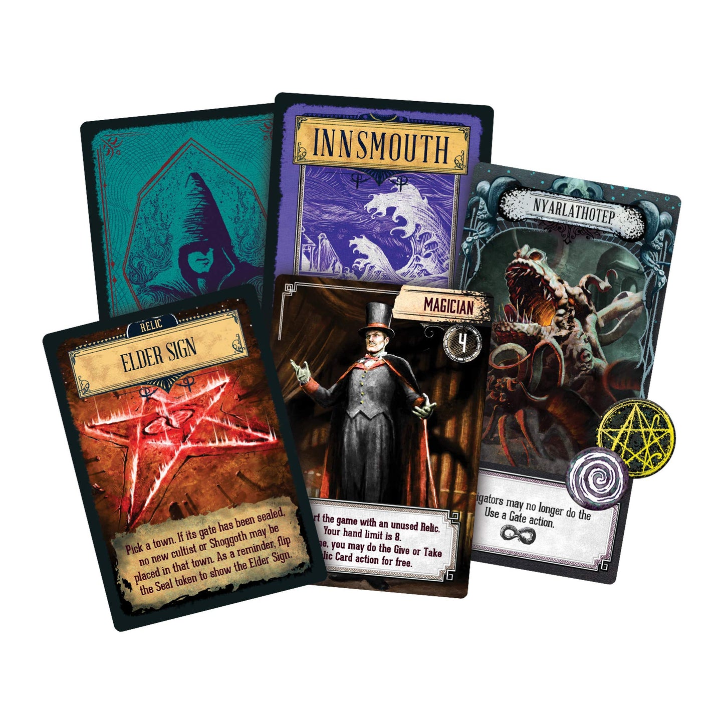 Asmodee Pandemic Reign of Cthulhu Board Game - Investigate and Confront Cosmic Horror, Cooperative Strategy Game, Family Fun for Kids & Adults, Ages 14+, 2-4 Players, 40 Minute Playtime
