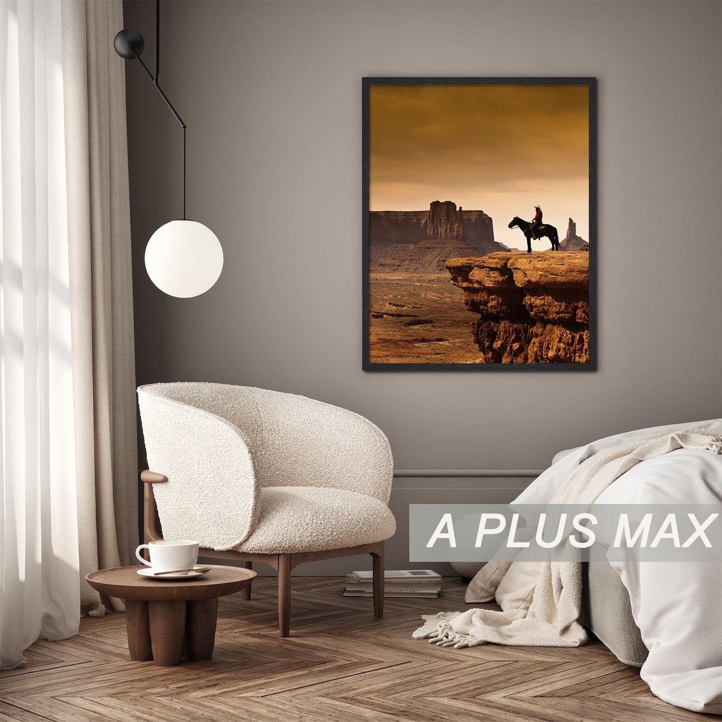 A PLUS MAX 24x36 Picture Frame, Black Engineered Wood Frame for 24 x 36 Inch Picture Poster Photo, Light Weight 24 by 36 Frame with Wood-grain for Wall - 1 Pack/Black/24 x36