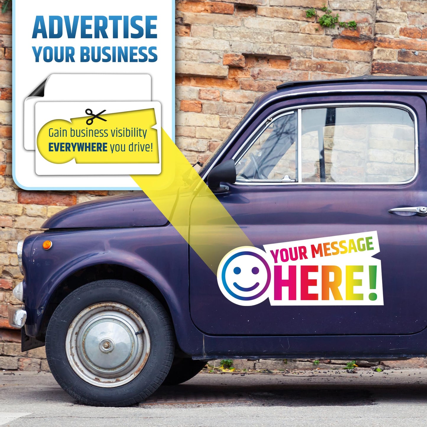 Premium Magnetic Car Signs (Blank) - Will Never Fly Off Your Vehicle/Truck Door (Upgraded Magnets) - Customize The Magnetic Sheets to Advertise Your Business | Flexible & Lays Flat | 24”X16” | 2 Pack