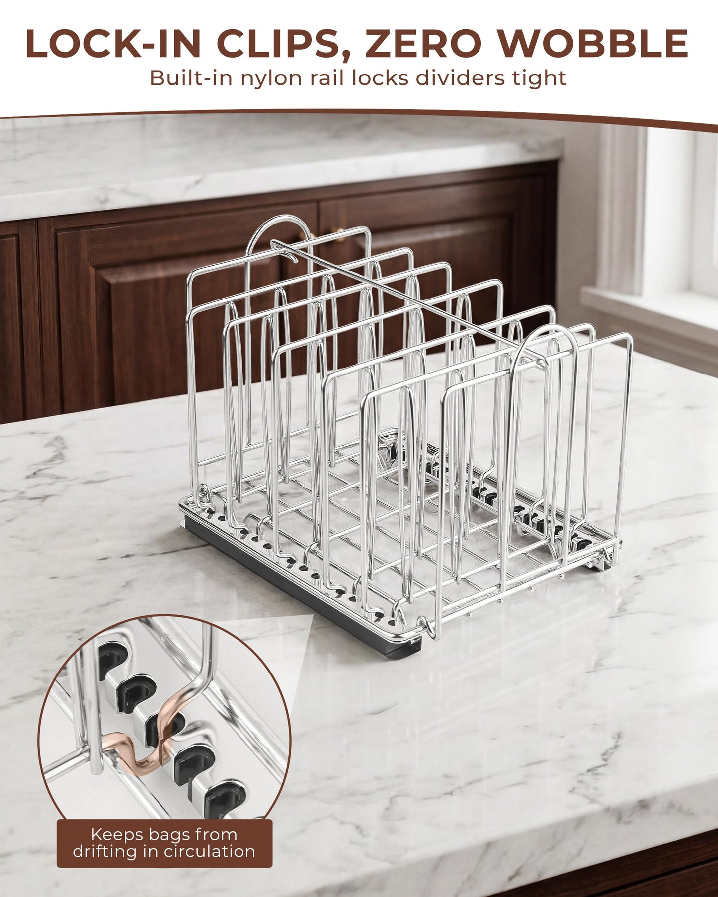 EVERIE 12Qt Sous Vide Container Kit w/Collapsible Lid + Lock-In Divider Rack + Insulating Sleeve – For Long Cooks, Fits Most Clamp-Style Circulators