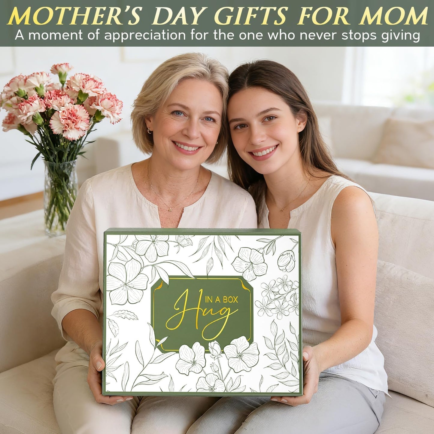 Mothers Day & Birthday Gifts for Women, Get Well Soon Care Package After Surgery & Cancer, Luxury Sympathy Self Care Basket, Inspirational Thinking of You Feel Better Spa Gift Set for Mom Her Friends