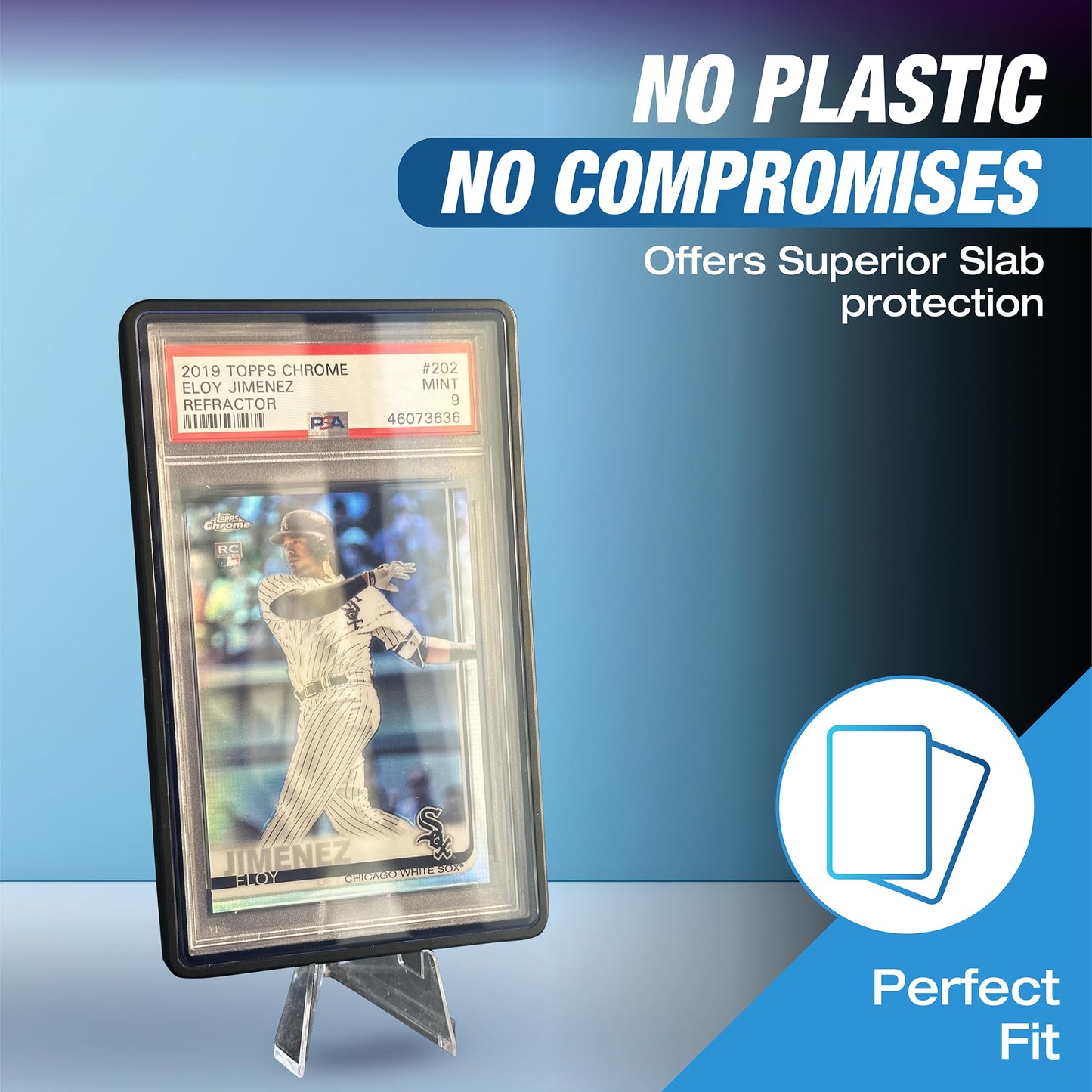 (3-Pack) SellCCG PSA Slab Case Graded Card Guard PSA, TAG & CGC Metal Magnetic UV Protection Glass Display Bumper Box Protector