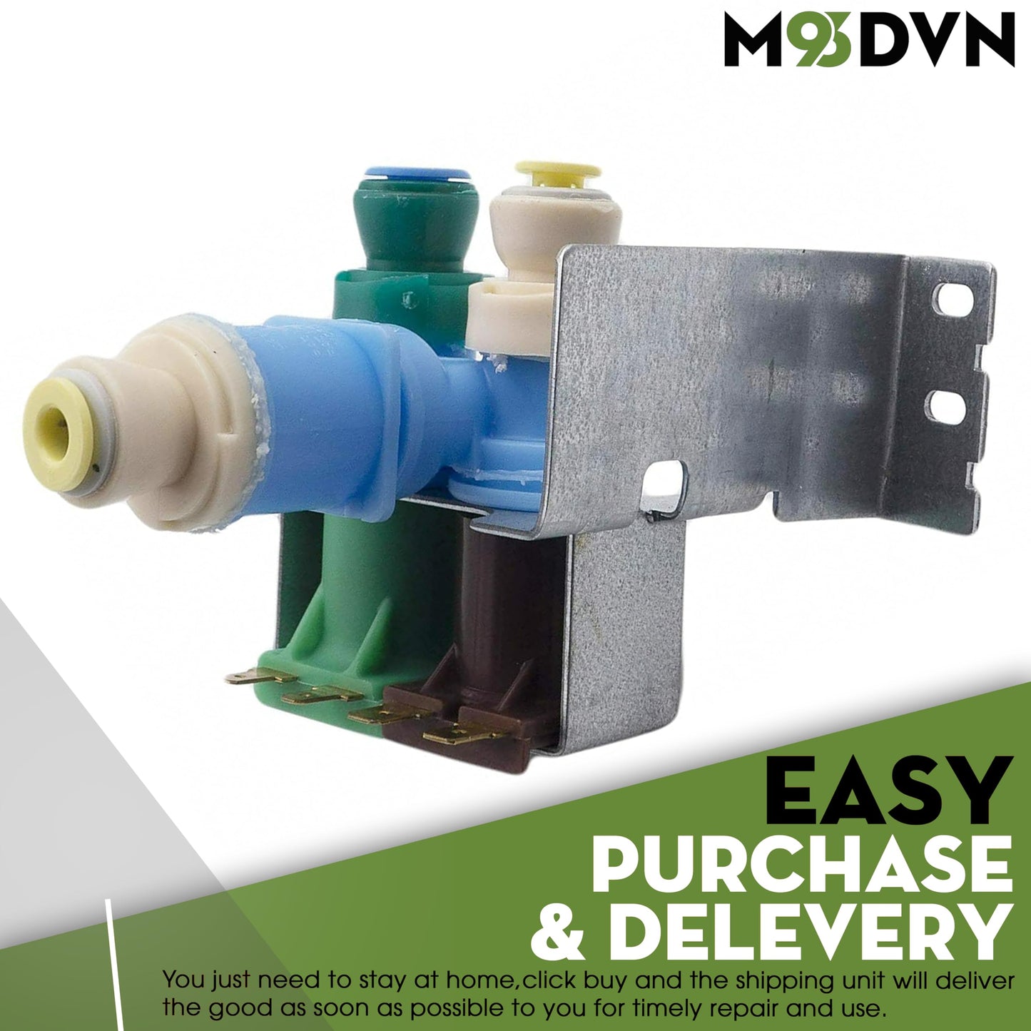 Water Inlet Valve Replacement For Whirlpool WRS325FDAB02 WRS325FDAB04 WRS325FDAT04 WRS325FDAM04 WRS325FDAT02 WRS325FDAB05 WRS325FDAW01 WRS325FDAB06 WRS325FDAM01 WRS325FDAM02 WRS325FDAD02 Refrigerator