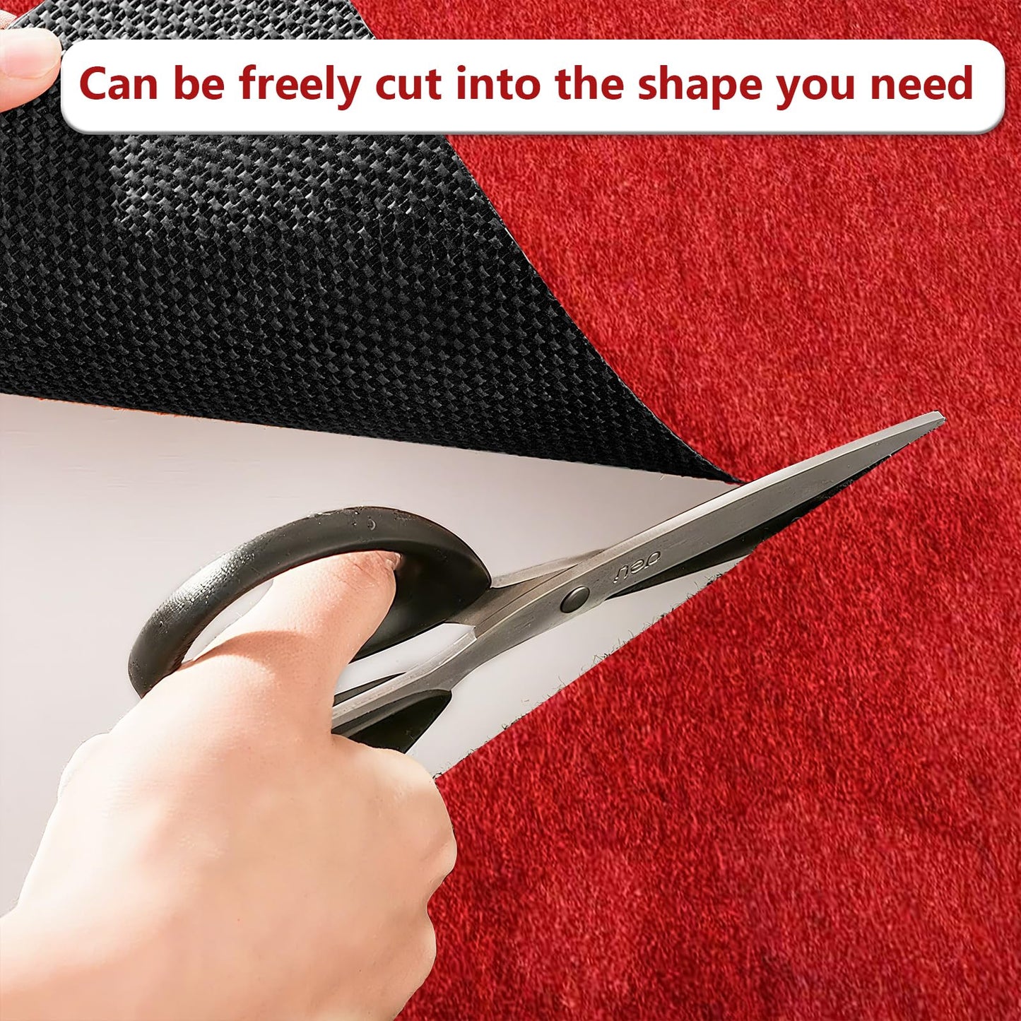 Red Carpet Runner Rug for Party and Event, Non-Slip TPR Rubber Backed Aisle Runway red Rug for Step, Proposal & Wedding Christmas Thanksgiving Decorations, Runway Rug for Prom(3 x 10ft, 450 GSM)