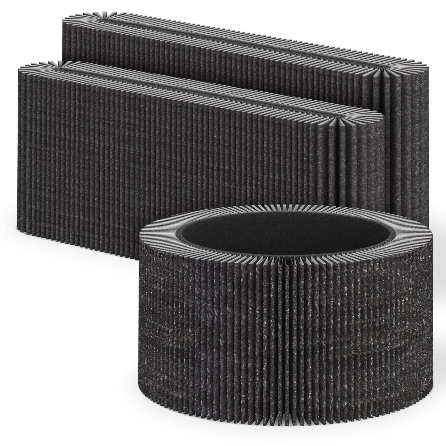 XBWW 3 Packs AIR030W Replacement Filter Compatible with Dupray Bloom AIR030W Planter Air Cleaner Purifier, Premium Filters and Activated Carbon Filter