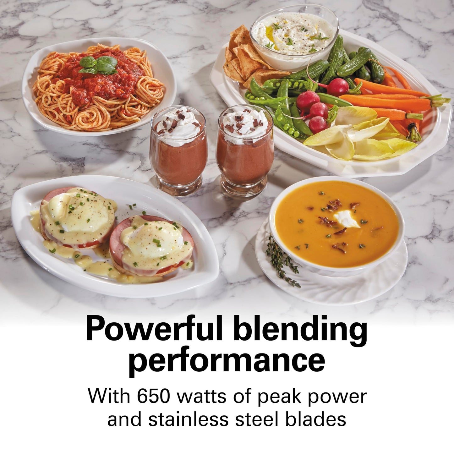 Hamilton Beach MultiBlend Smoothie Blender with 4 Shatterproof BPA Free Jars and Lids; Large 32oz Jar, 8oz Grinder for Nuts & Spices, and 2 Portable Travel Cups, 650 Watts, Black and Stainless (52400)
