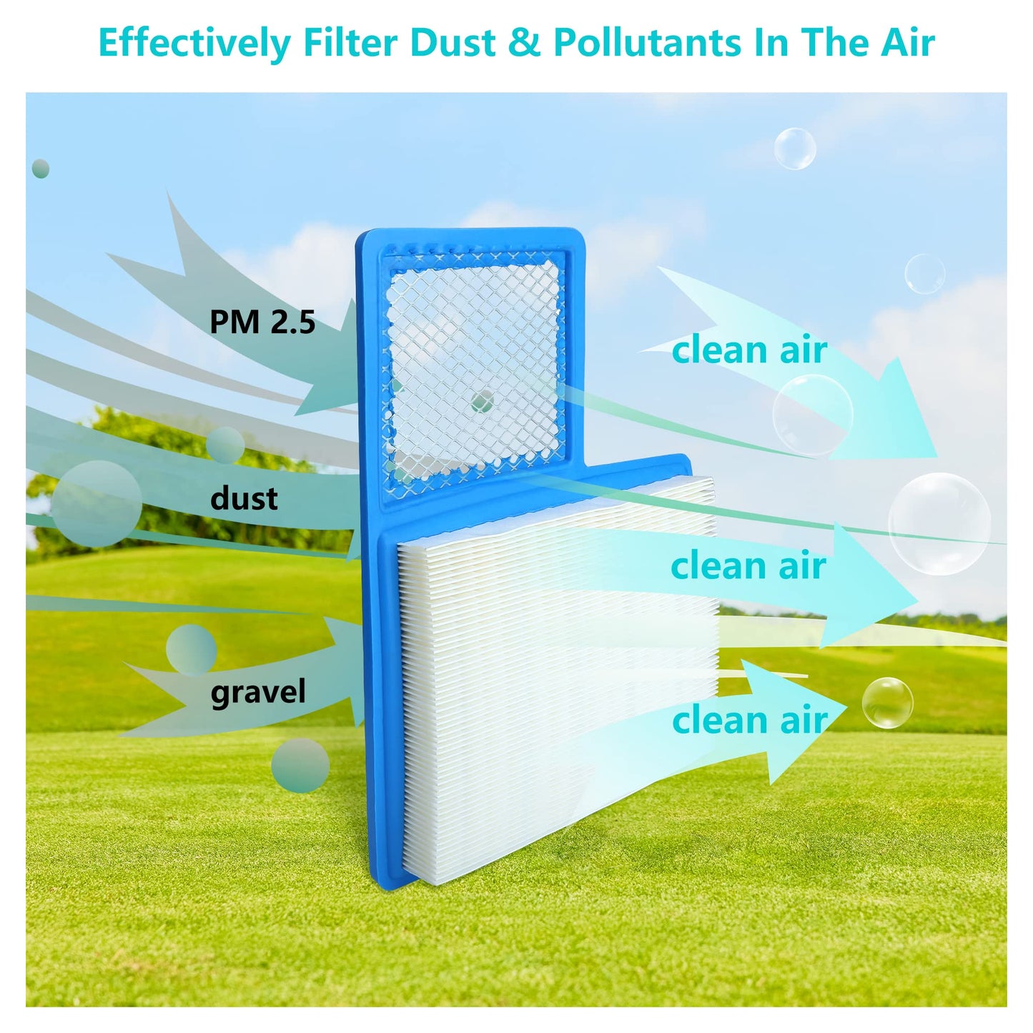 10L0L Golf Cart Tune Up Kit with Starter Generator Belt & Drive Belt for Yamaha 1996-up G16 G19 G22 & 2012-up G29 Gas Model W/ 4 Cycle 301cc 357cc Engine Air Filter Pre Fuel Filter Spark Plug