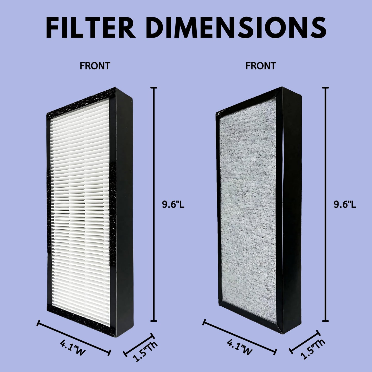 Nispira 3-in-1 HEPA Pre Filter Replacement Compatible with T300 T100 Smart Air Purifier. Compared to Part TF30-Fresh + Carbon, Pack of 2
