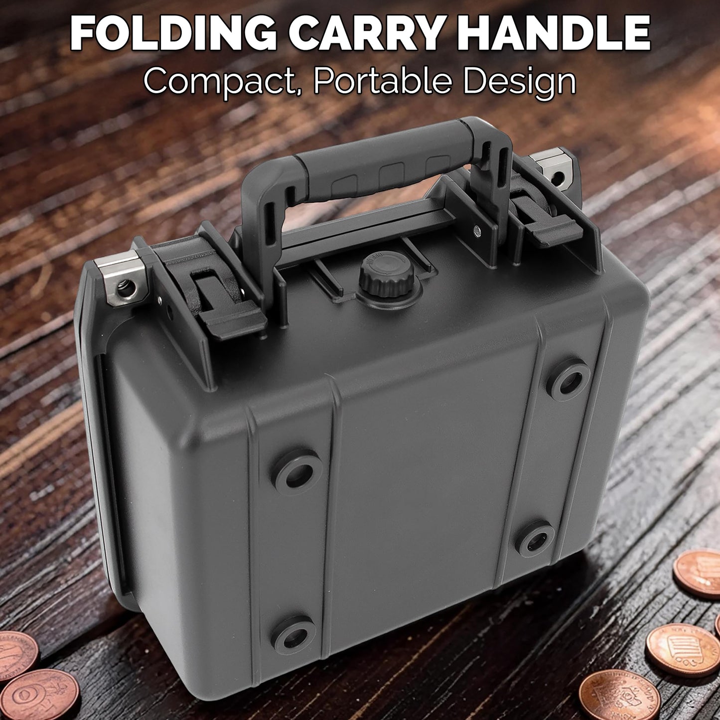 CASEMATIX Graded Coin Slab Case for 42 PCGS & NGC Coin Holders – IP67 Waterproof Coin Storage Box with Precut Foam Rows and Dividers for Coin Collectors, Coin Slabs & Collection Supplies