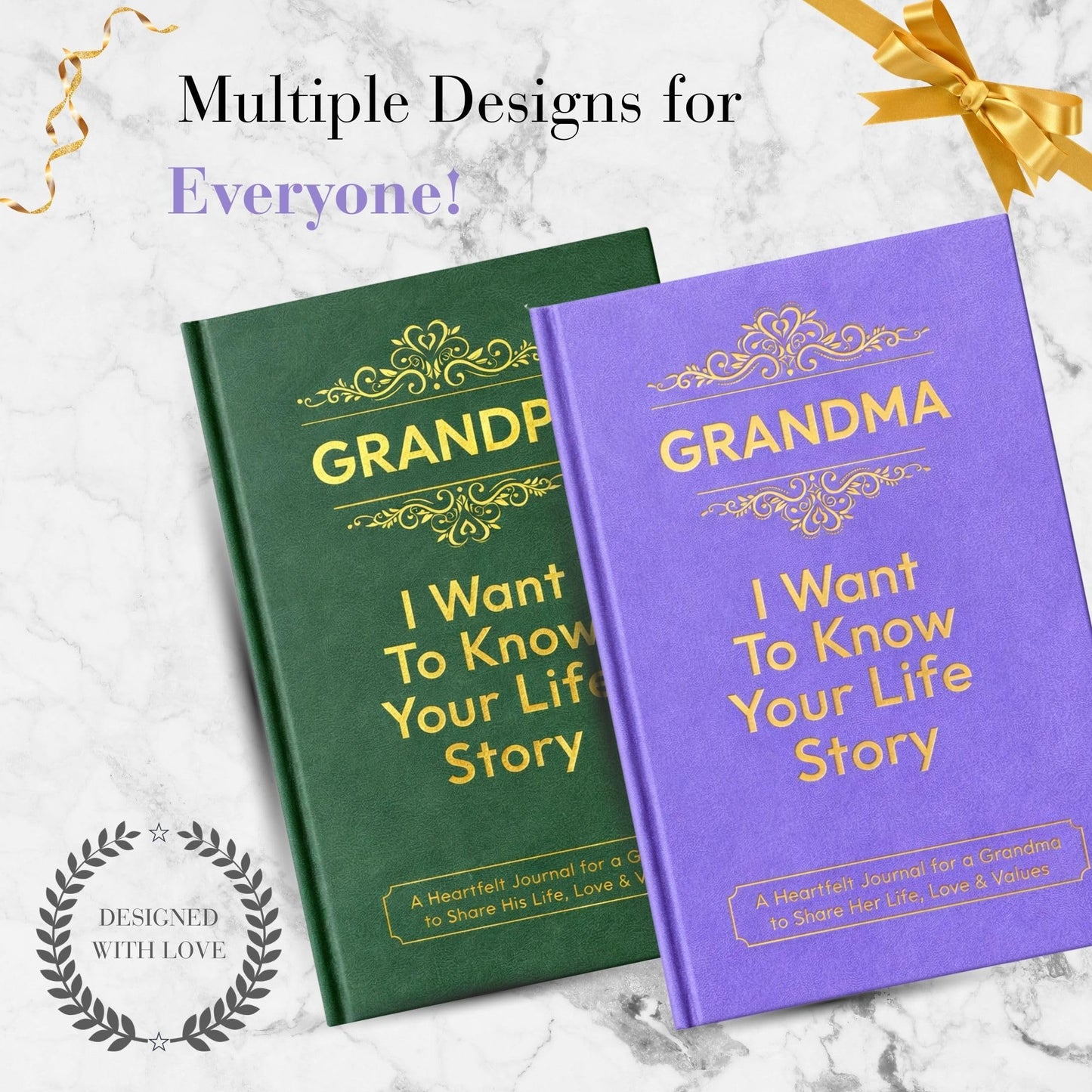 GrandPa and GrandMa I Want to Know Your Life Story Journal (Hardcover): Gifts for GrandPa and GrandMa – Perfect for Birthday, Thanksgiving Day, Mothers Day & Fathers Day & Christmas