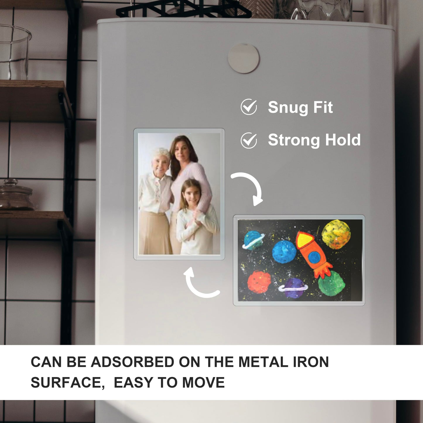 Magnetic sign holder 8.5" x 11", 20 pack, rigid document frame for locker, refrigerator, office, school and home