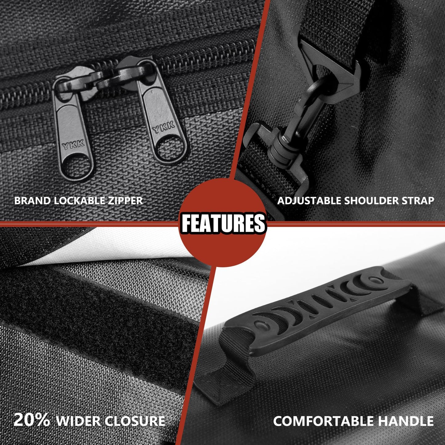 ROLOWAY Large Fireproof Bag 5200℉ Heat Insulated (17 x 12 x 5.8 inches), Fireproof Document Bag for Cash Safe and Document Safe
