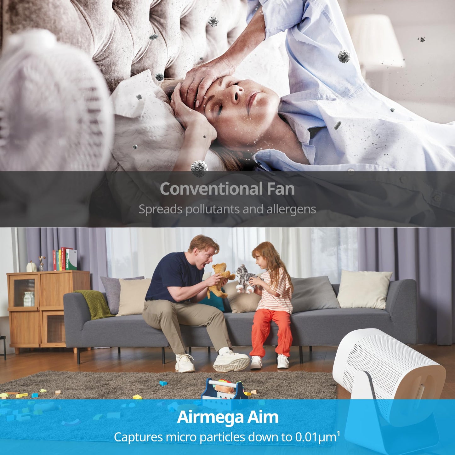 COWAY Airmega Aim Genuine Replacement Filter Set, Particulate Filter and Deodorization Filter