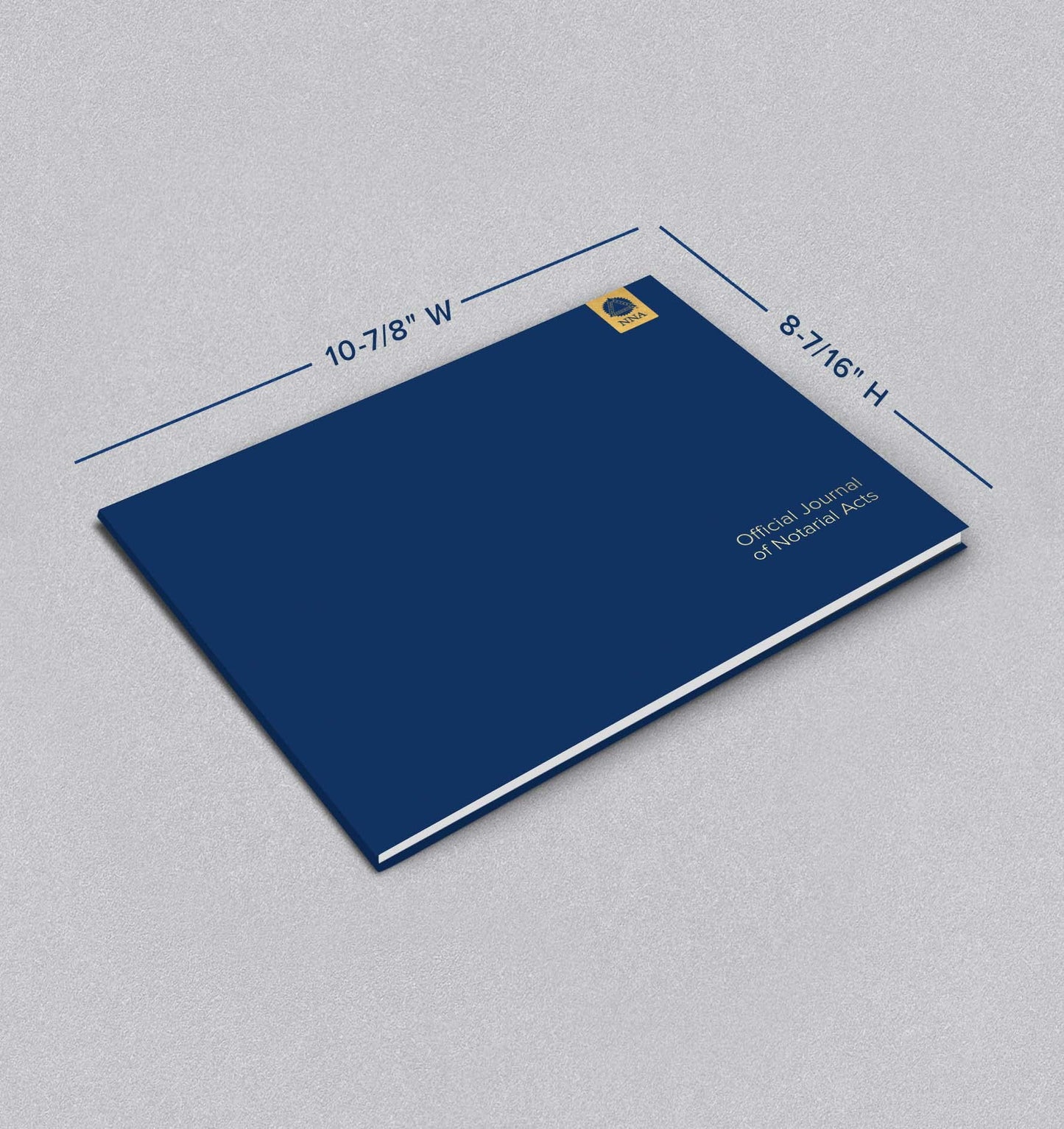 National Notary Association Basic Notary Journal - Essential Softcover Journal with Complimentary Privacy Guard Included - 122 Pages with 488 Labeled Entry Fields – 10 7/8" W x 8 7/16" H - Blue…