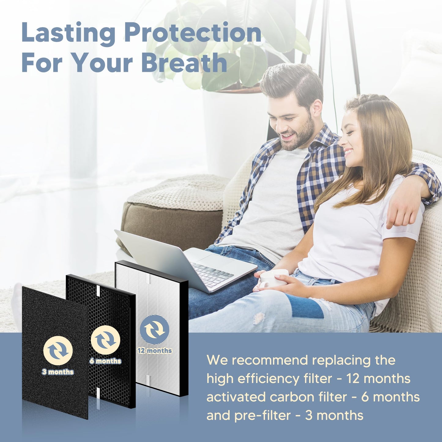 YCWARMXX 3000 Replacement Filter Compatible with A-Doctor 3000 series（3000 3000m 3000Pro） Includes:1 Air Filter, 2 Activated Carbon Filters and 4 Pre-Filters