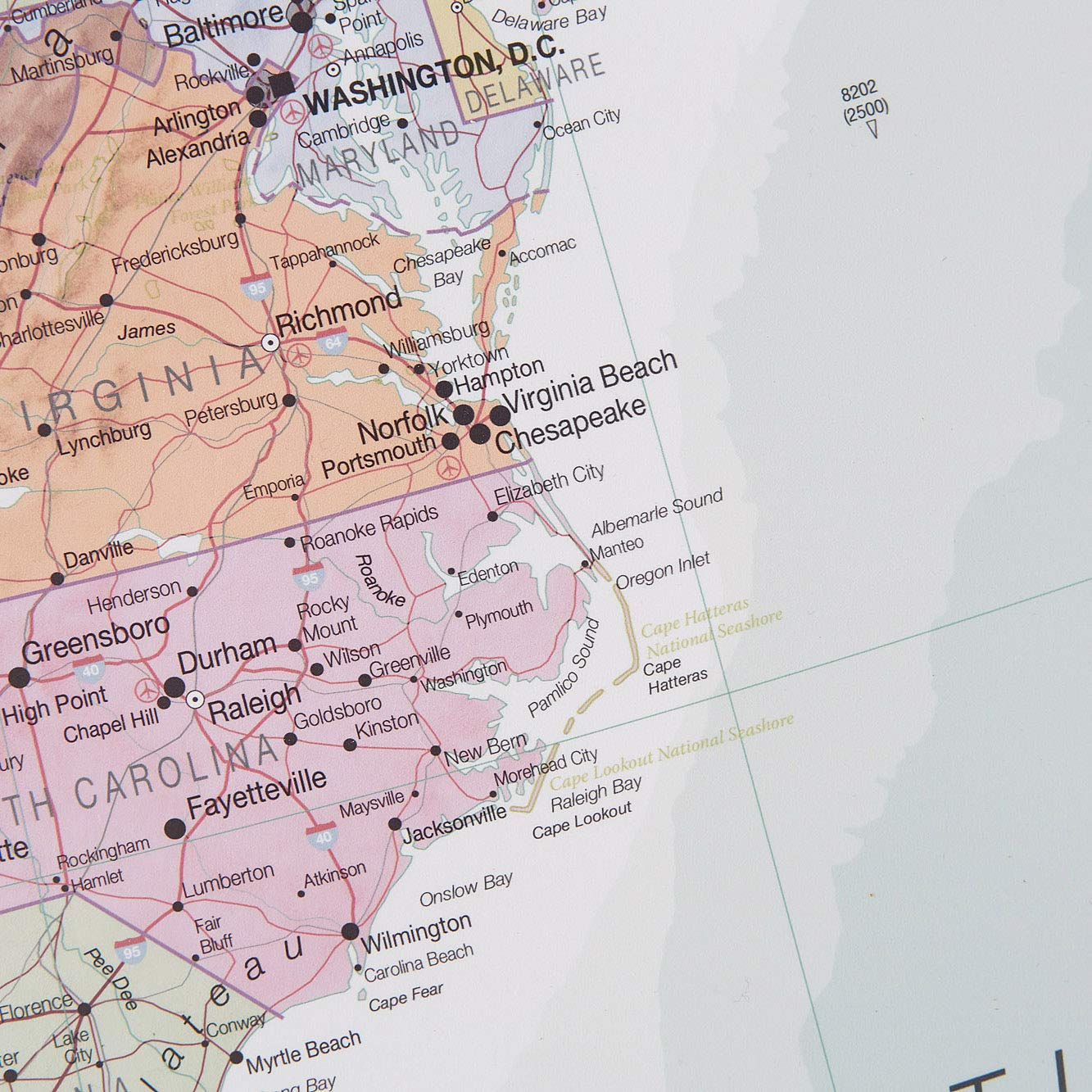 Maps International Large Executive USA Wall Map - Front Sheet Laminated - 36 x 48