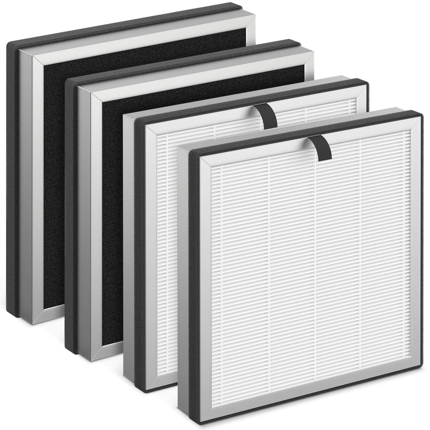 APH3000 Replacement Filter Compatible with KNKA APH3000 Air Purifier, H13 True HEPA, Activated Carbon Filter, 4 Pack