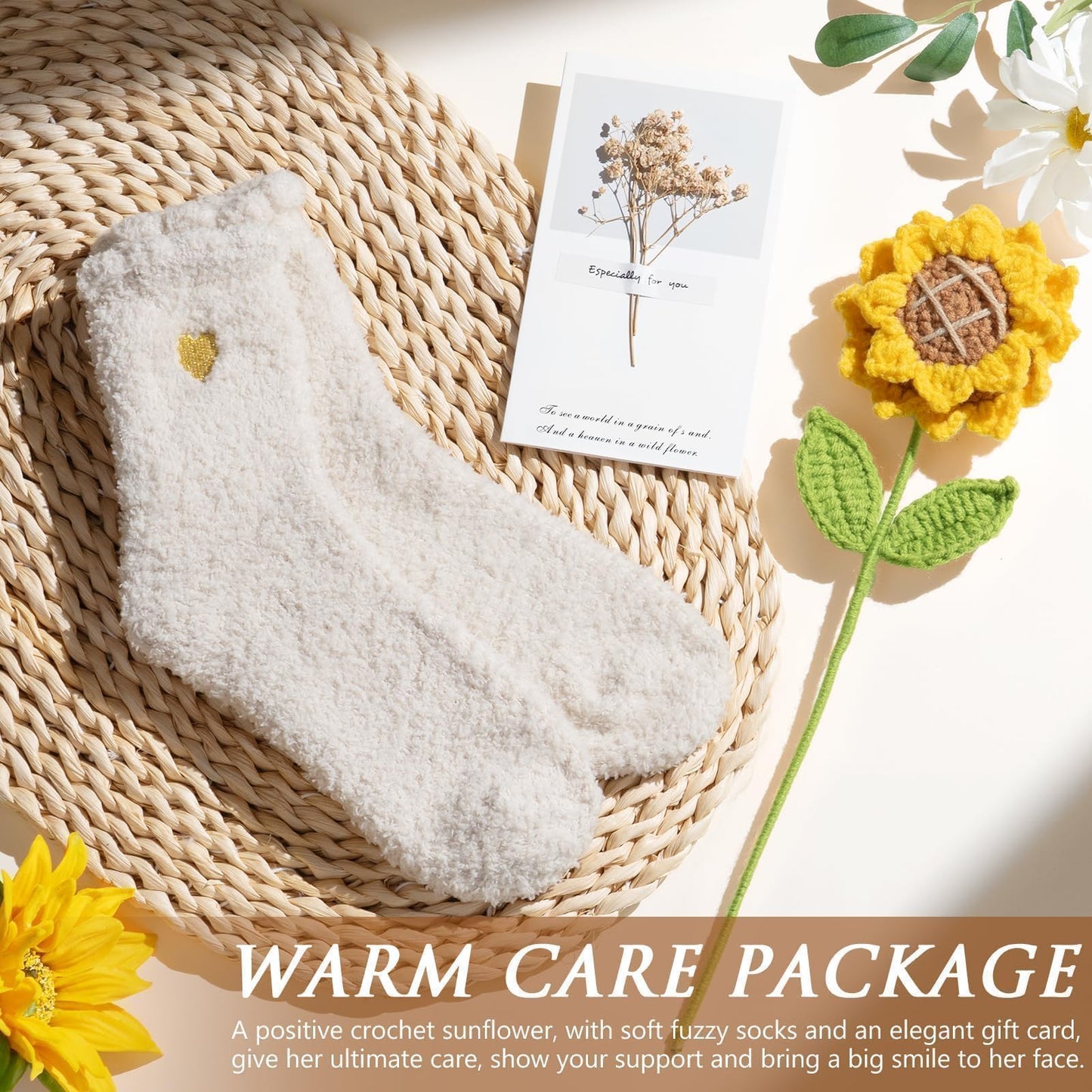 Birthday Gifts for Women Self Care Get Well Soon Gift Baskets, Spa Care Package Thinking of You Gifts, Sending Sunshine Box Unique Christmas Sunflower Gift for Women Mom Her Best Friends Sister Wife