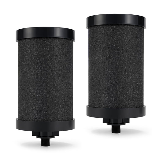 2387 Pro NSF Certified Replacement Water Filter Compatible with Alexapure Water Filtration System,Reduces chlorine, etc，Last Up to 5000 Gallons,Black(2 Pack)