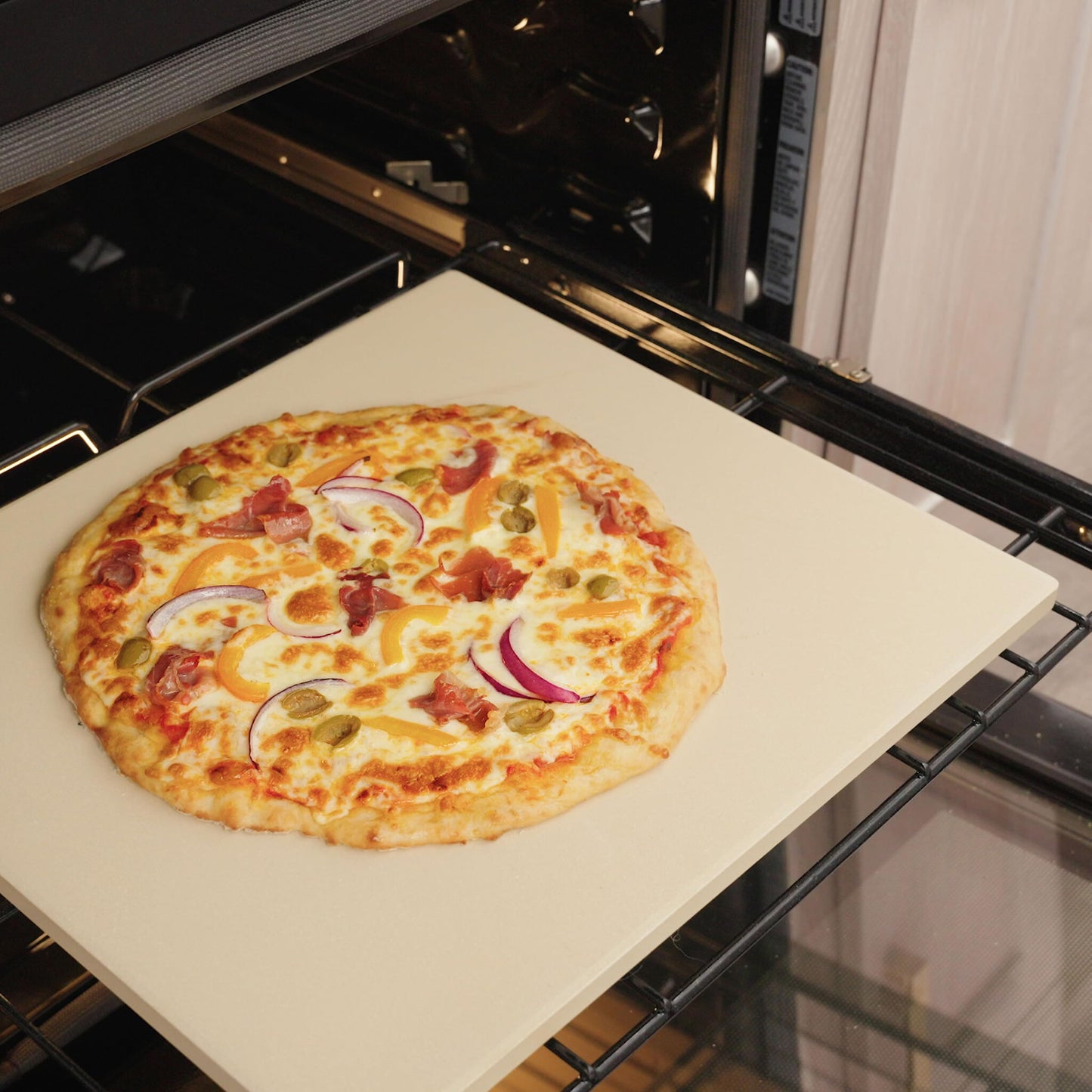 Old Stone Pizza Kitchen Rectangular Pizza Stone for Oven and Grill, 14x16-Inch