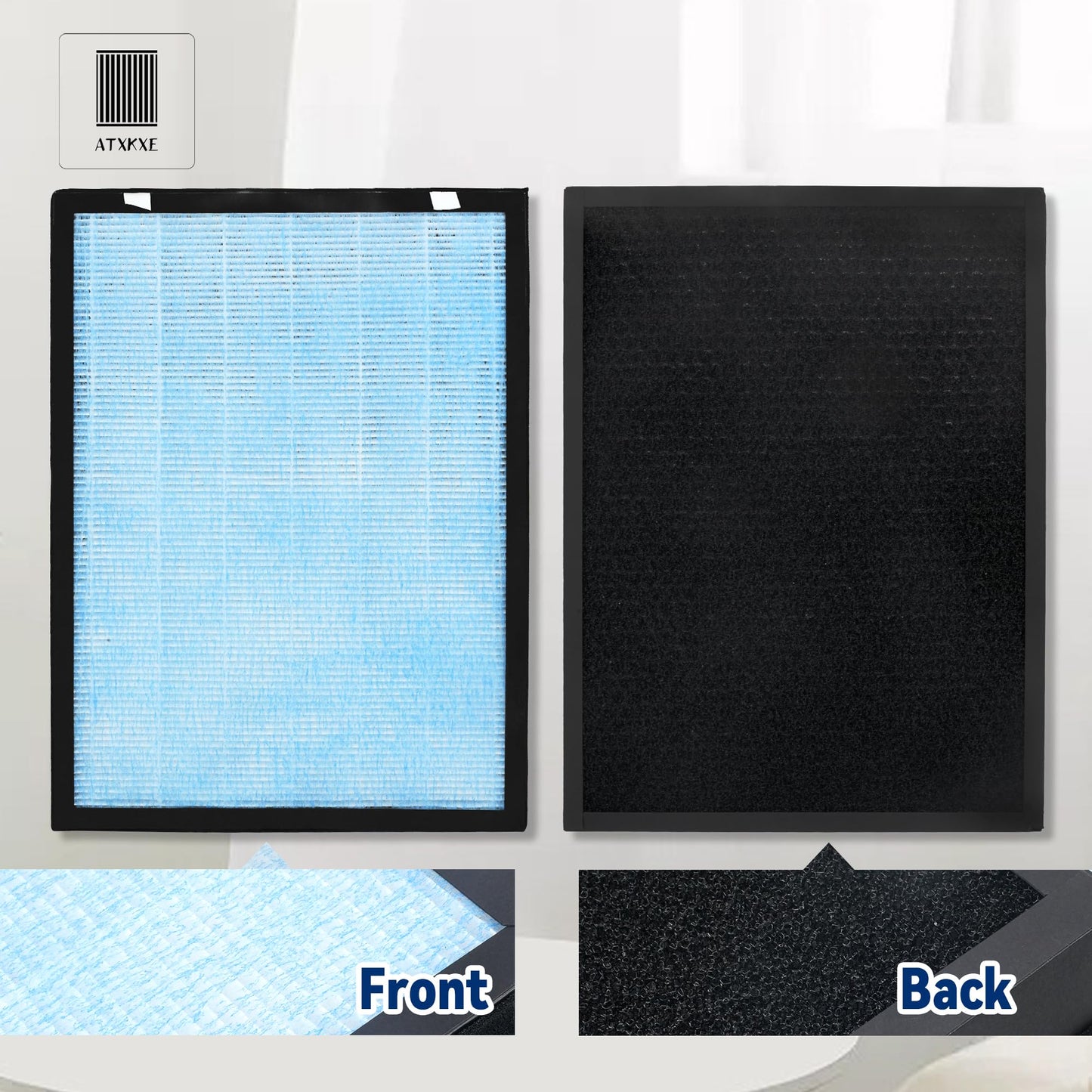 ATXKXE HSP002 Replacement Filter Compatible with Hathaspace Air Purifier Filter HSP002, 1 Pack