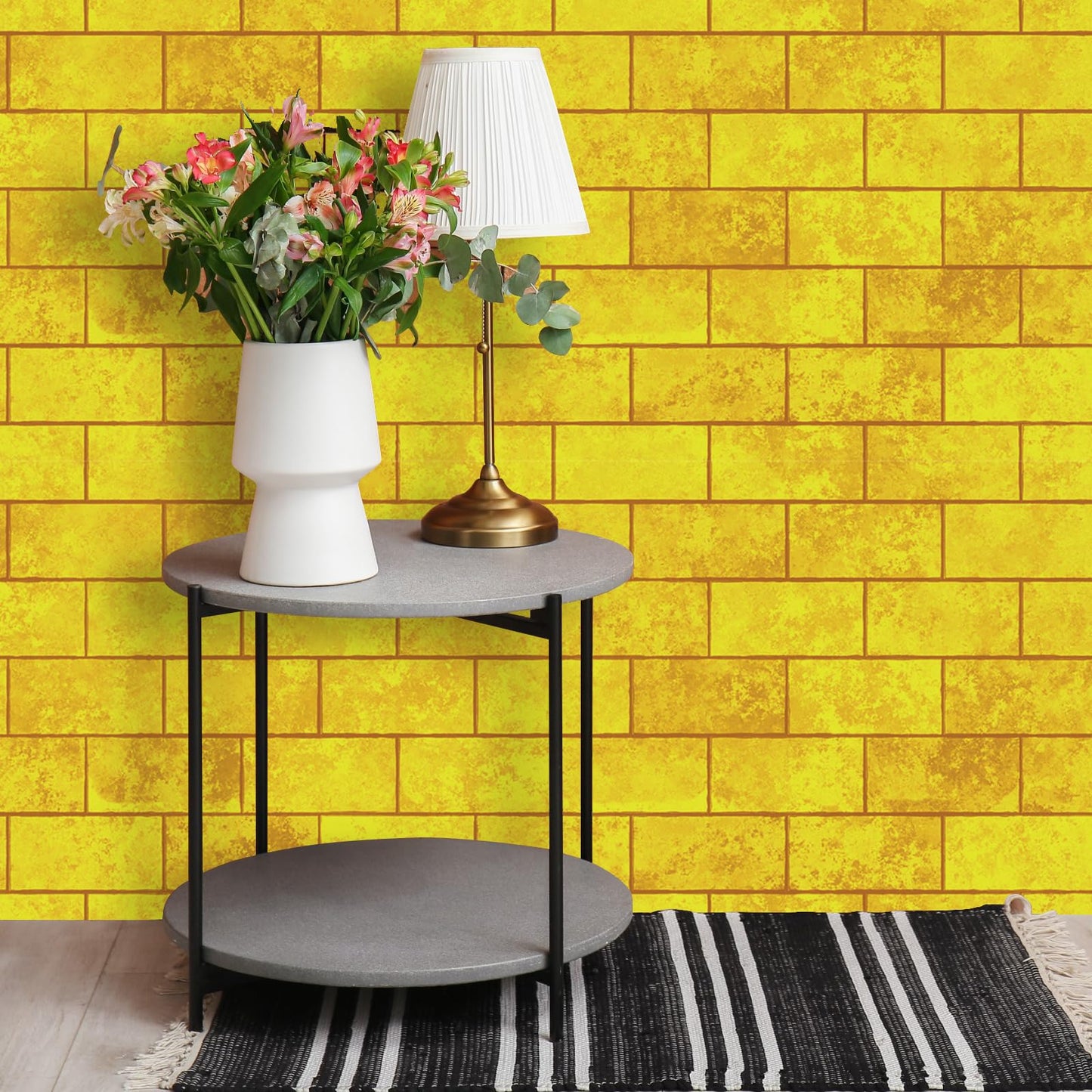 Tenceur Bulletin Board Paper 24 Inch x 100ft Fade Resistant Paper Roll for Classroom Decor (Yellow Brick)