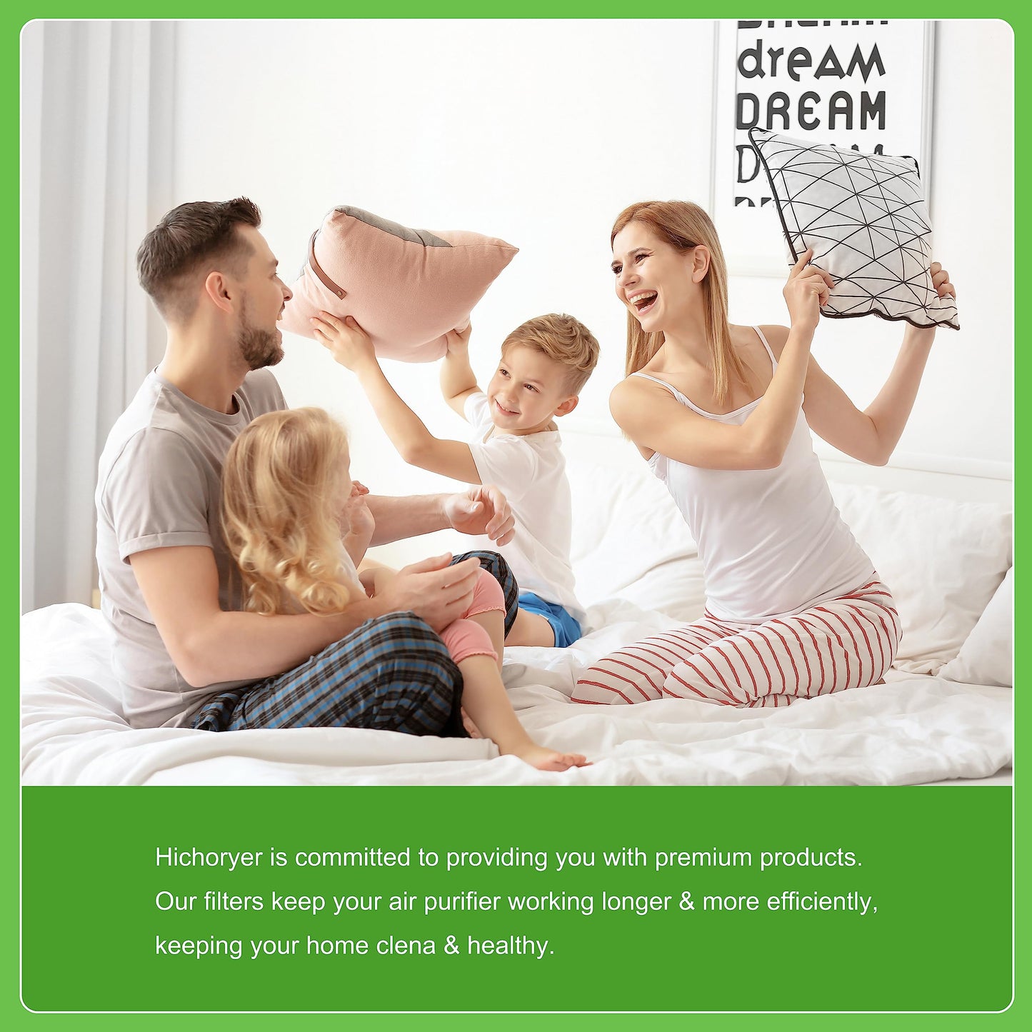 Hichoryer【Upgraded】MSA3 Air Purifier Replacement Filter,Compatible with Membrane Solutions Air Purifier MSA3 & MSA3S, 3-in-1 H13 True HEPA Filter with Odaller Pure Technology, 4 Pack
