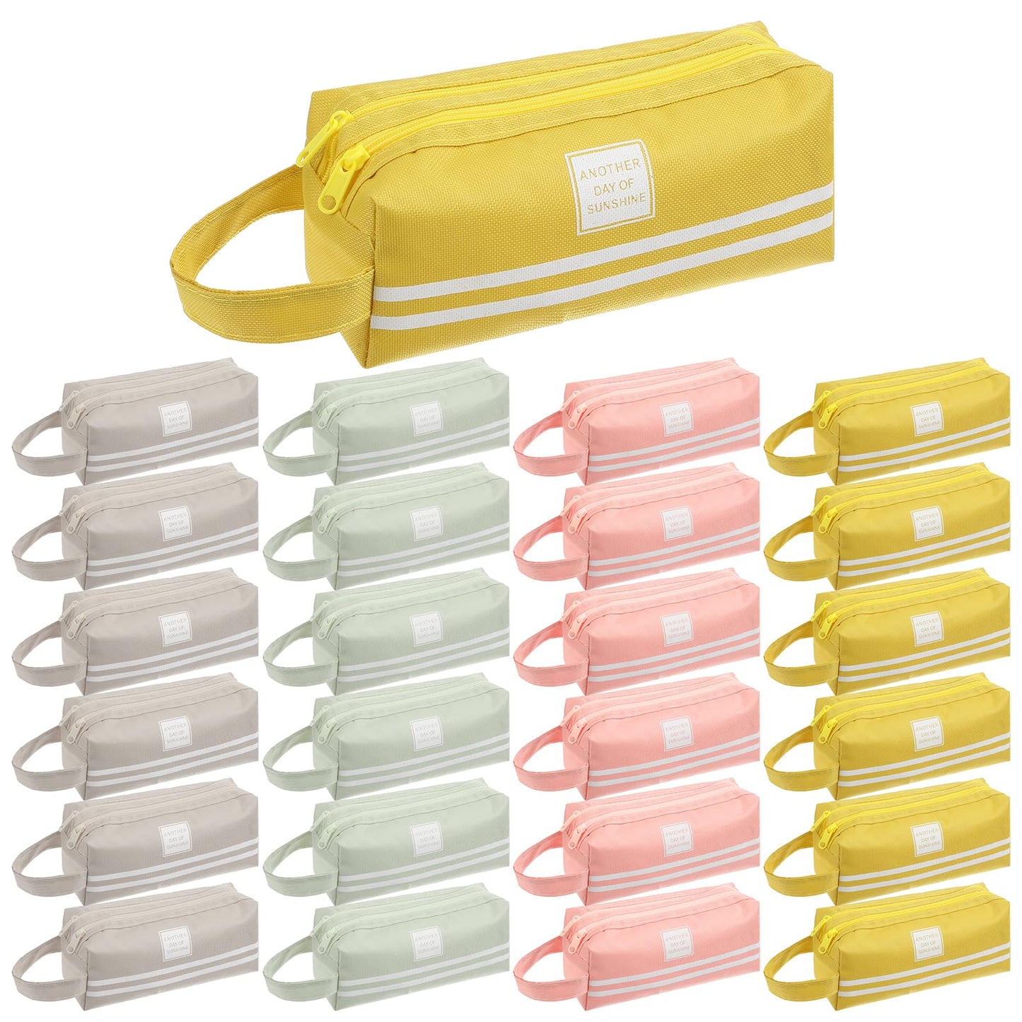 Caeuiciw 24 Pcs Cute Pencil Case Aesthetic Student Pencil Pouch Coin Pen Pouch Cosmetic Bag Office Stationery Organizer For Kids Teen School