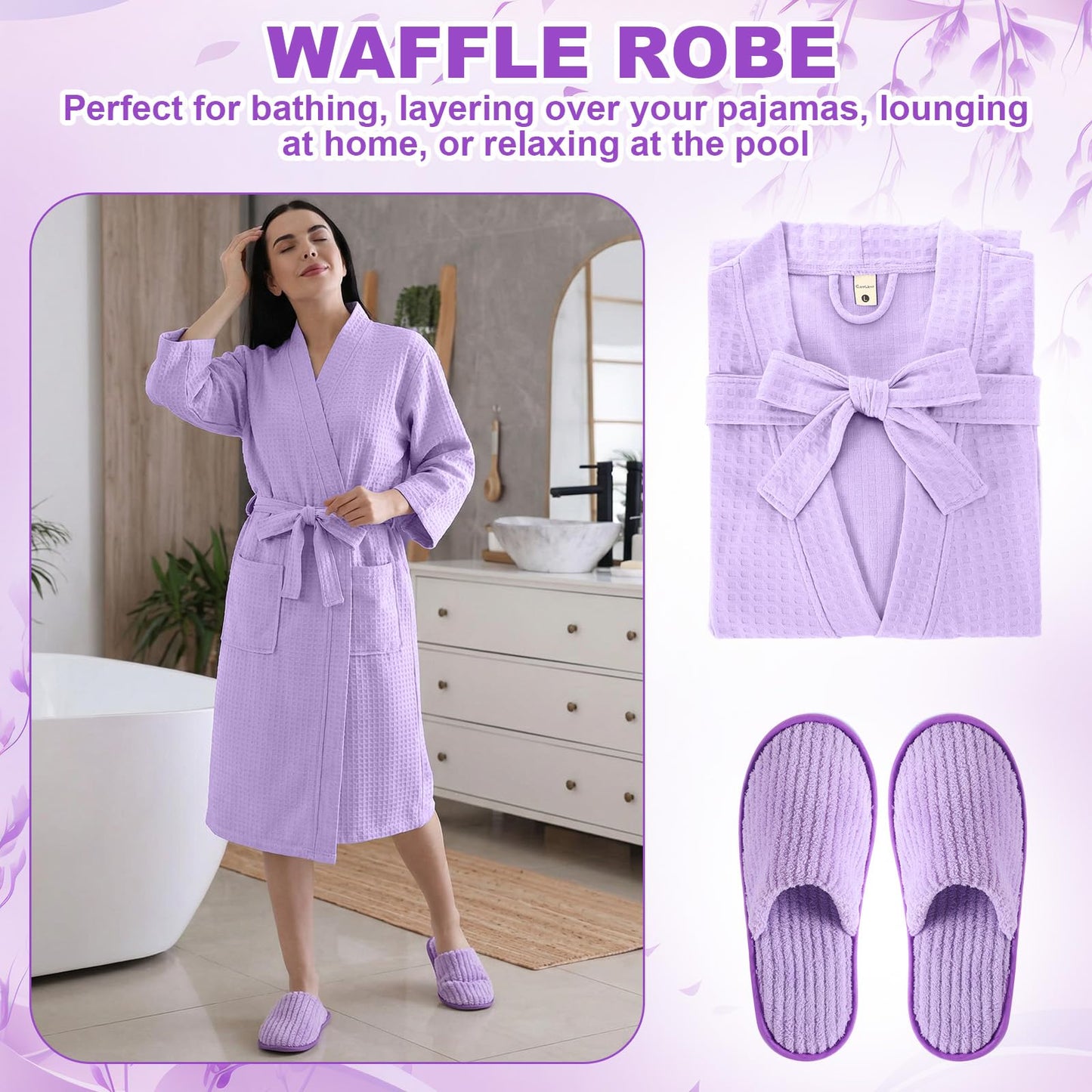 Sieral 14 Pcs Birthday Gifts for Women Care Blanket Gifts Set Spa Baskets Get Well Soon Gift Baskets Mother's Day Gift for Women Mom Her Girlfriend Sister Daughter Friend Wife Grandma(Plain,Purple)