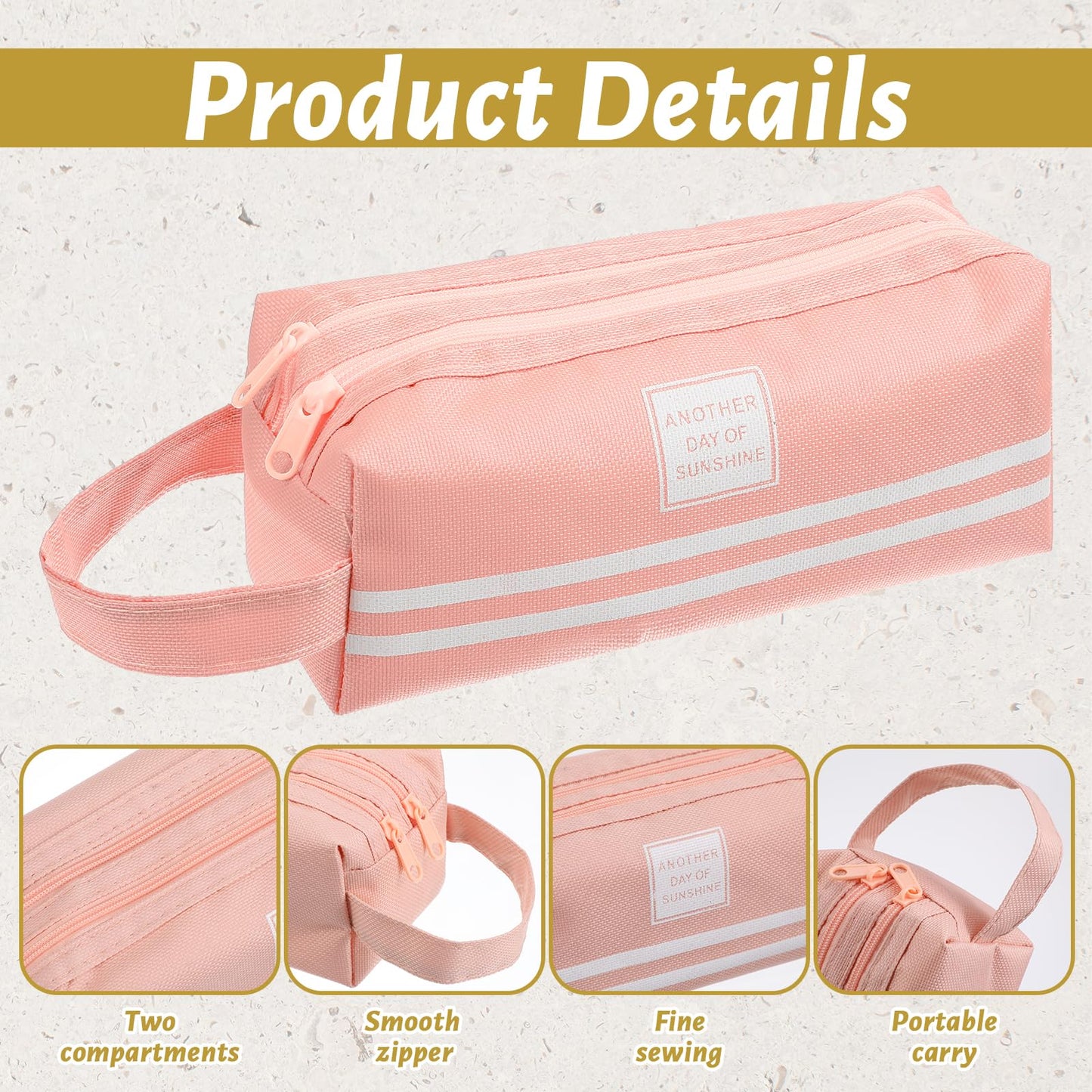 Caeuiciw 24 Pcs Cute Pencil Case Aesthetic Student Pencil Pouch Coin Pen Pouch Cosmetic Bag Office Stationery Organizer For Kids Teen School