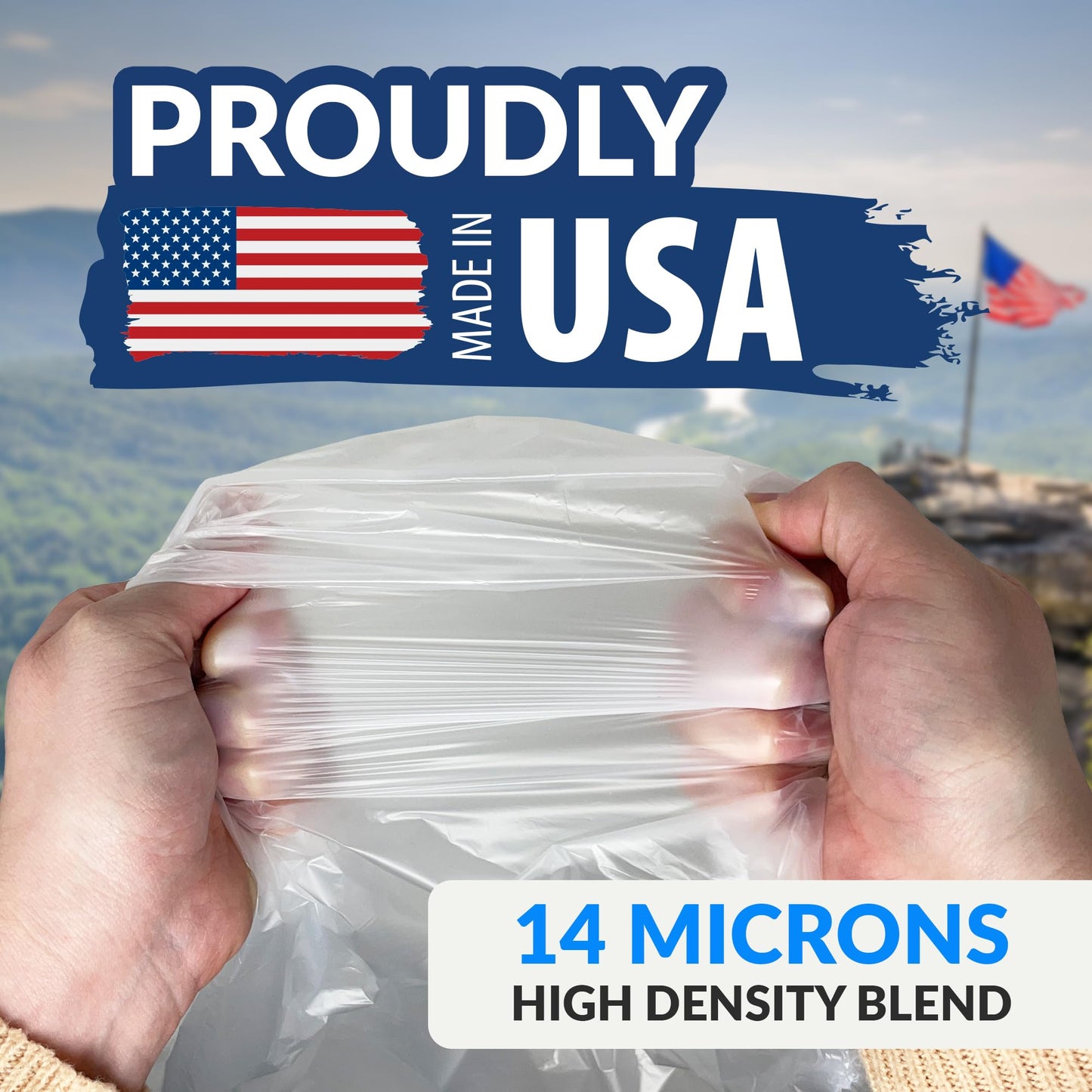 Reli. 30-33 Gallon Trash Bags Heavy Duty | 250 Count Bulk | Clear Large Trash Bags 30+, 32 Gallon | Made in USA