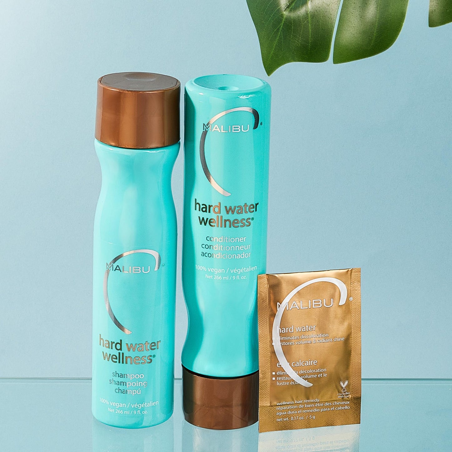 Malibu C Hard Water Wellness Remedy - Removes Deposits & Impurities - Contains Vitamin C for Shiny, Vibrant Results - Hard Water Treatment (12 Packets)