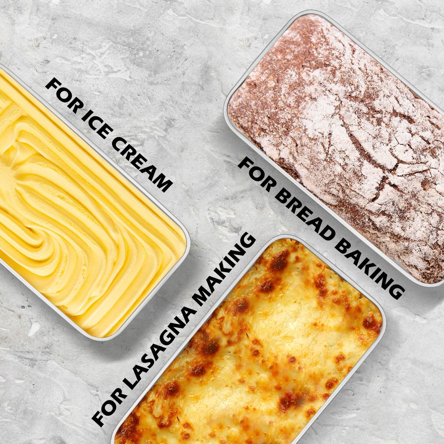 Leonyo 6 Pack 9x5IN Loaf Pans for Baking Bread, 9x5IN Stainless Steel Bread Loaf Pans for Homemade Bread, Meatloaf, Bananas, Brownies, Lasagnas, Dishwasher Oven Safe
