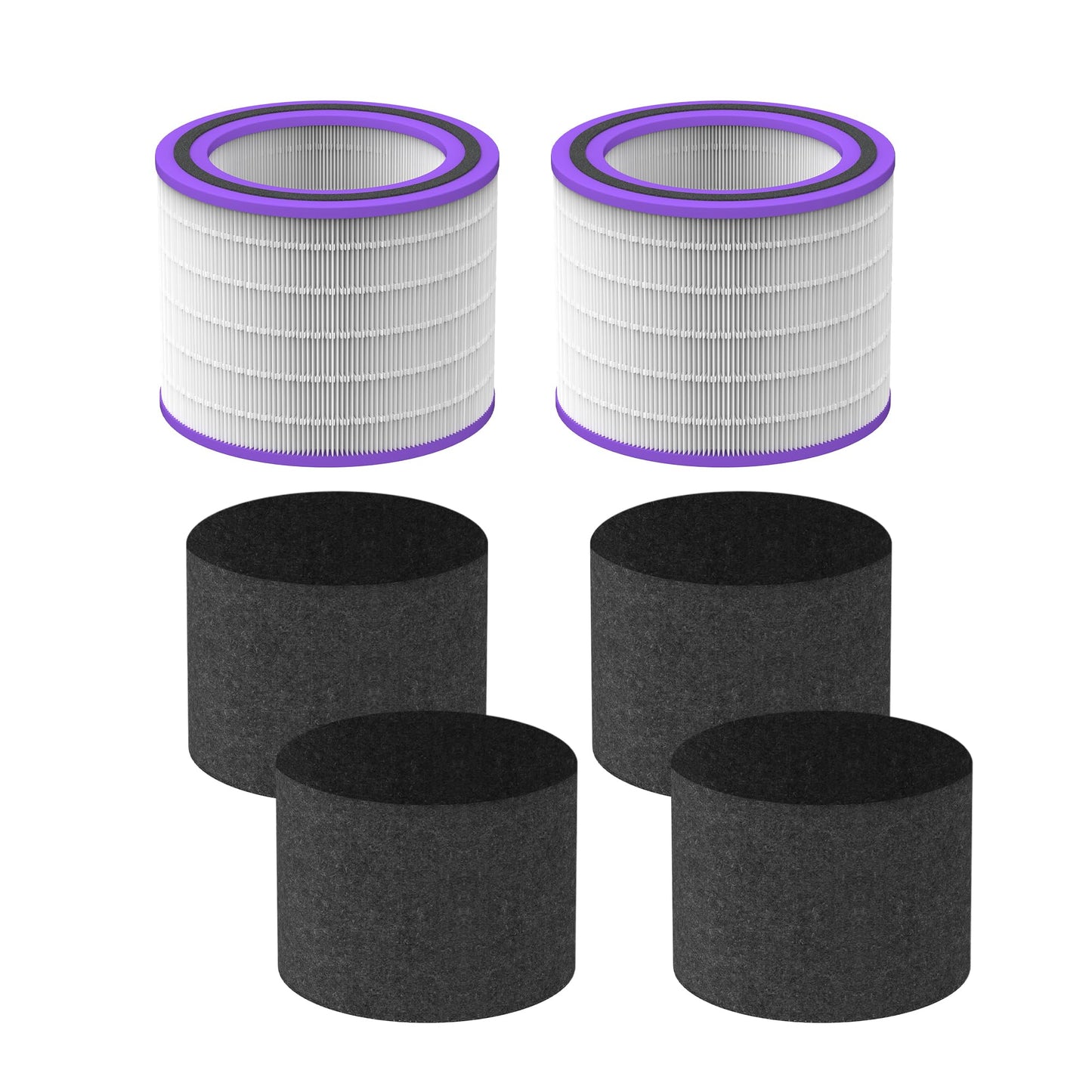 FLT151 Replacement Filter V Pet Pure HEPA Compatible with AC3000W, AC3000B, AC3050, AP3151W, AC151 Airsafe Air Purifiers, 2 H13 HEPA + 4 Carbon Pre-Filter, FLT151PT for Pet Pure