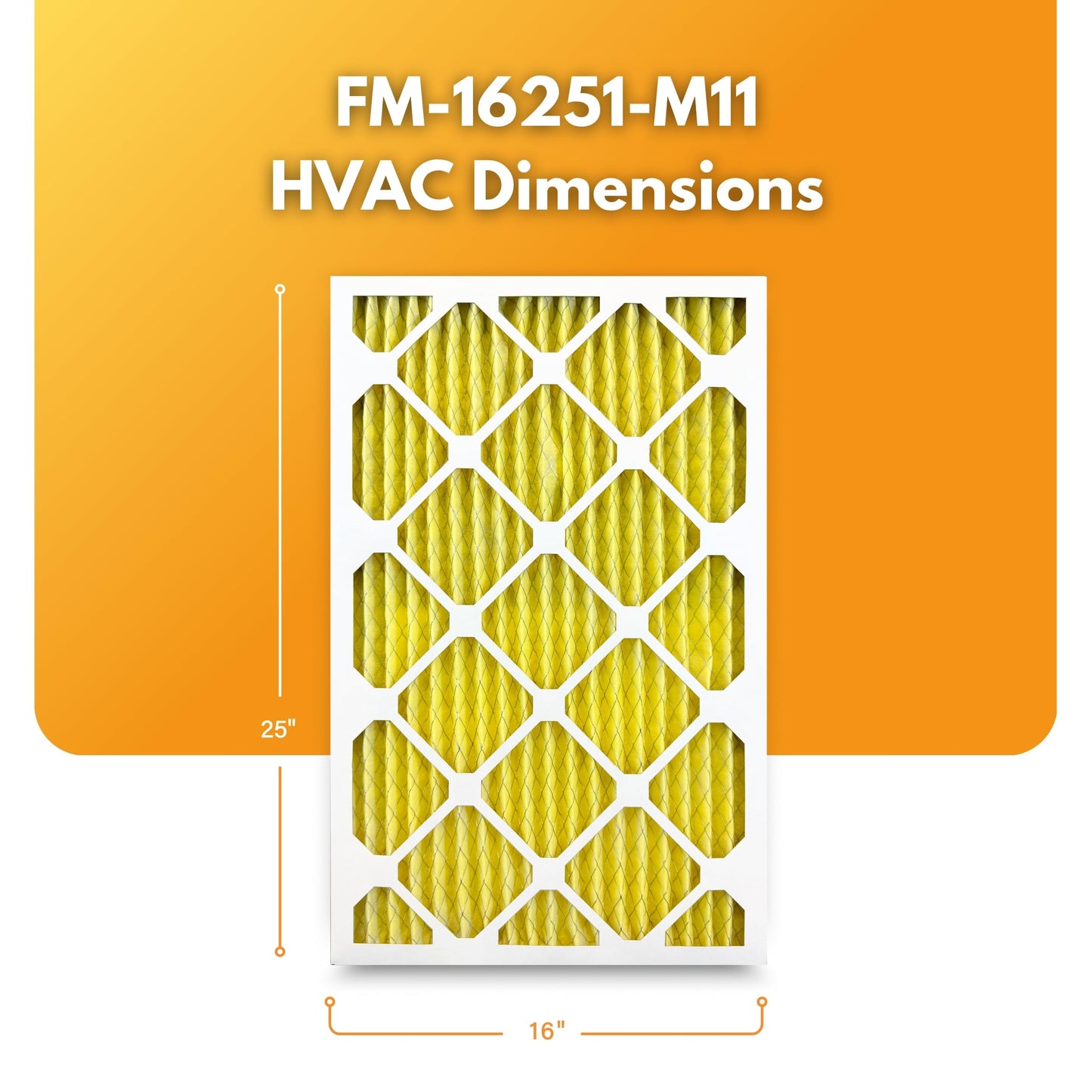 Filter-Monster 16x25x1 Enhanced Defense MERV 11 Pleated HVAC Air Conditioner Furnace Replacement Air Filter, 4-Pack (Actual Filter Dimensions 15.5 x 24.5 x .75 inches)