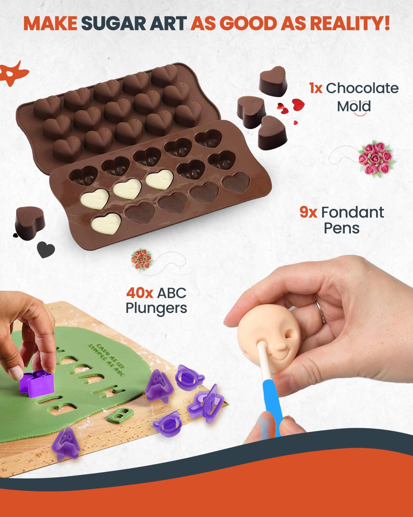 RFAQK 700 PCs Cake Decorating Kit with Baking Supplies Cake Decoration Set including Springform Pans, Cake Turntable, Numbered Piping Tips, Icing Spatulas, Fondant tools & much more (700Pcs)