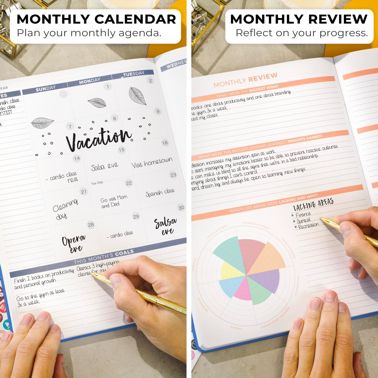 Clever Fox Planner PRO 2nd Edition – Undated Weekly Agenda Planner for Setting Goals, Tasks & Time Management – Life Organizer with To-do Lists & Habit Trackers – Large, 8.5x11″ (Mystic Blue)
