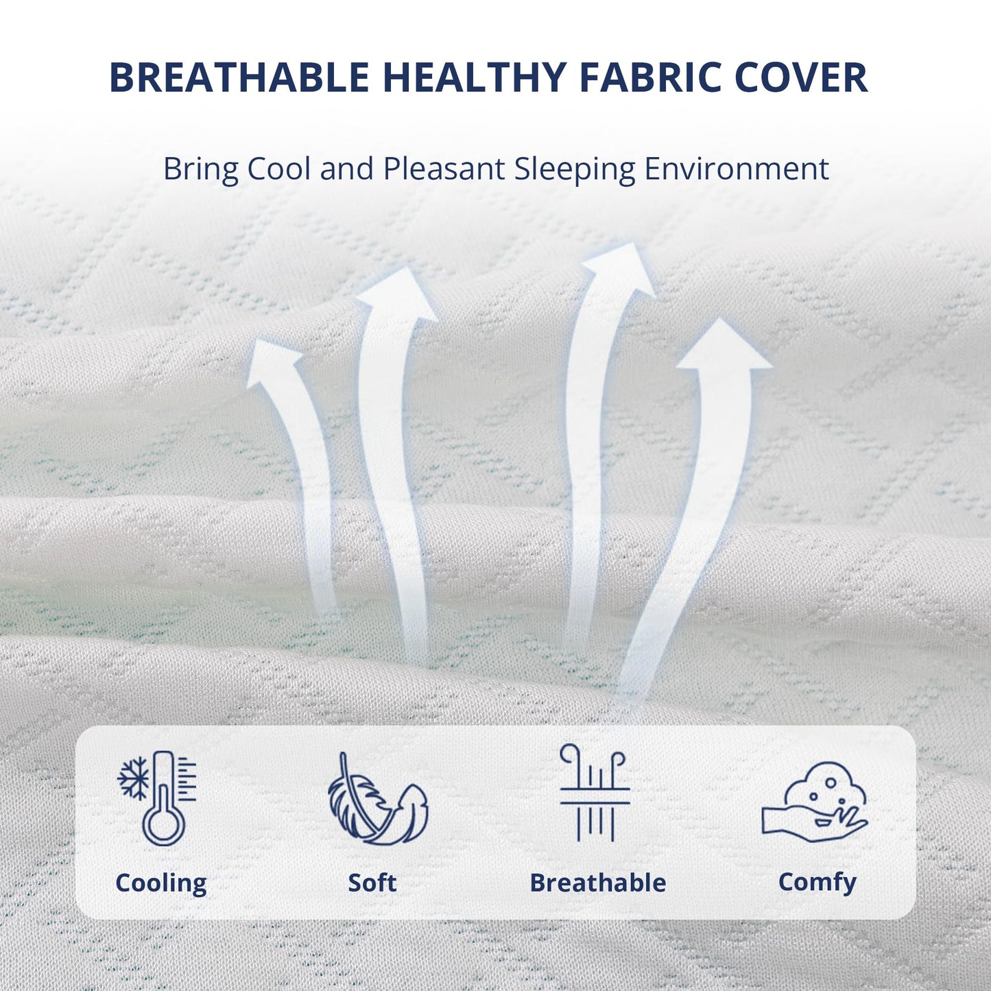 3 Inch Gel Memory Foam Mattress Topper Twin Size, Cooling Bed Topper for Pressure Relief with Removable Breathable Soft Cover, CertiPUR-US Certified