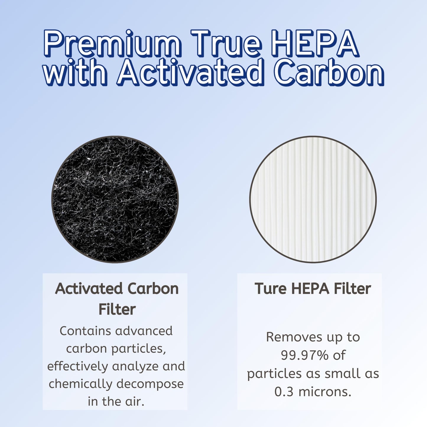 Nispira 5500 C535 115115 Filter Replacement For Winix Air Purifier True HEPA Carbon 6300, P300, 5300, 5300-2, 6300-2, AM90, C909, 9800 Electrolux Fellowes EL490A EL491A AP-300PH EL017 9370101, 2 Sets
