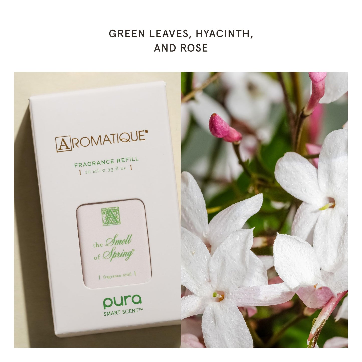 Pura & Aromatique Home Scent Refill - Smart Home Air Diffuser Fragrance - Up to 120-Hours of Luxury Fragrance per Refill - Household Essential - Clean Diffuser - Smell of Spring - 2 Pack