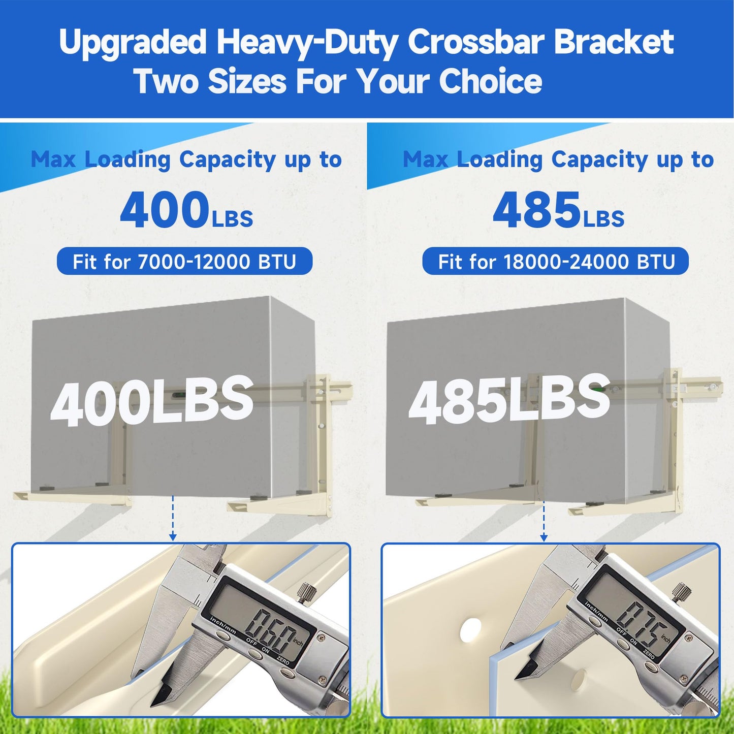 Mini Split Wall Mounting Bracket: Condenser Wall Mount Rack for 7000 9000 12000 18000 24000 30000 36000 BTU Mini Split Air Conditioner Units, Outside Split System Mount Condenser Bracket, Max 550 LBS
