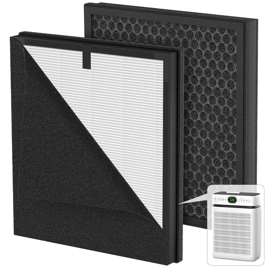 2 Pack A-2 Replacement Filter Compatible with AMEIFU A-2 Air Purifiers, Double-Sided HEPA Filter for Home Large Room Up to 3500 Sq Ft with Washable Filters