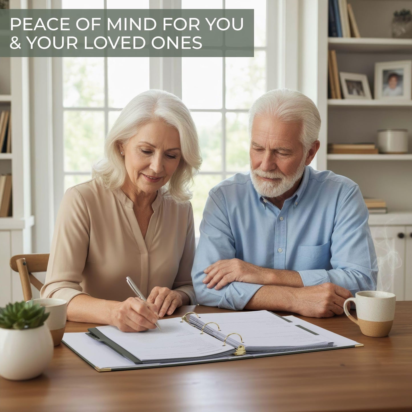 Thoughtful End-of-Life Planner Binder - Complete & Easy-to-Use Organizer for Peaceful Preparation, Final Wishes, Estate & Death Planning - All Your Essential Emergency Documents in One Place
