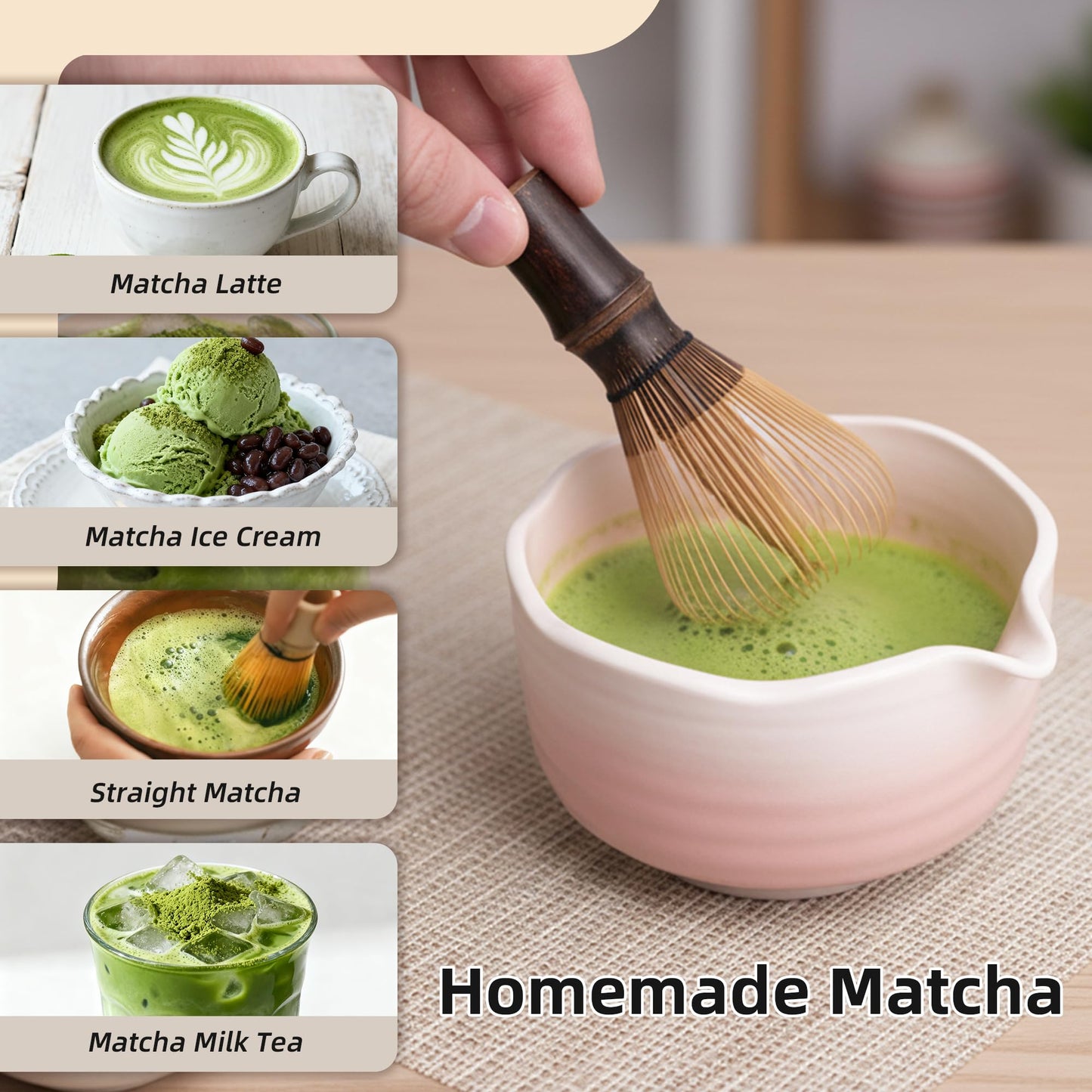 ECOLEMON Handcrafted Kurotake Shin Chasen Matcha Whisk (1-Piece), Matcha Wisk for Ceremonial Grade Matcha Powder, Dark Bamboo Whisk, Artisan Made Ceremonial-Grade Macha Whisks